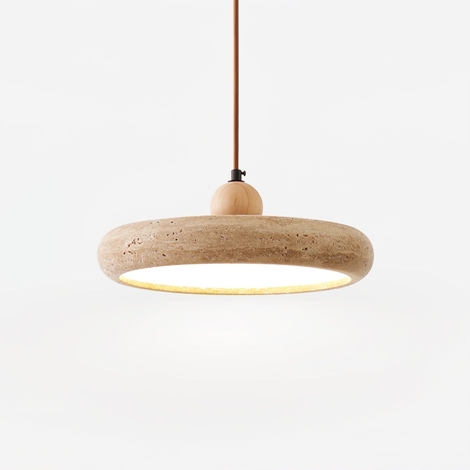 Minimalist Travertine Ceiling Lamp – Indoor LED Pendant Lamp