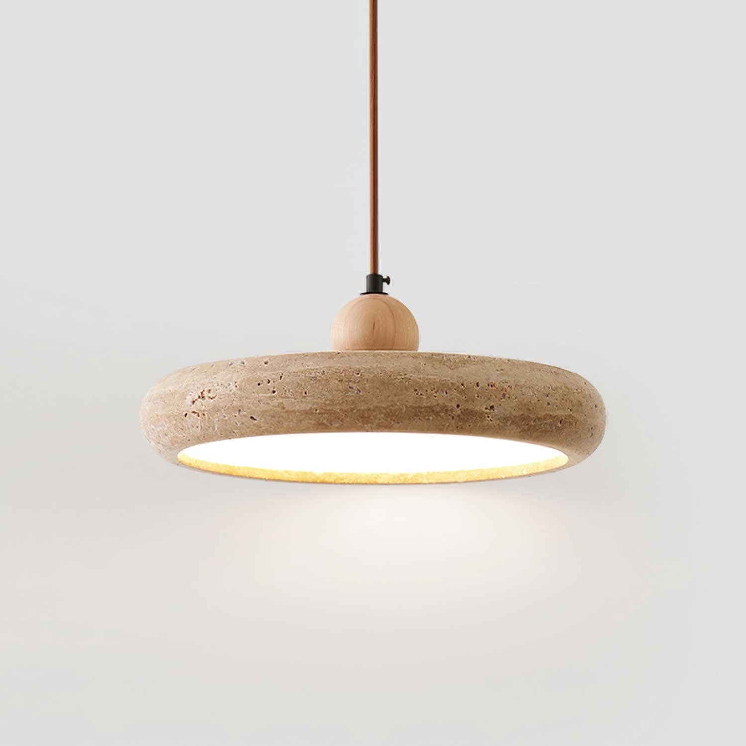 Minimalist Travertine Ceiling Lamp – Indoor LED Pendant Lamp