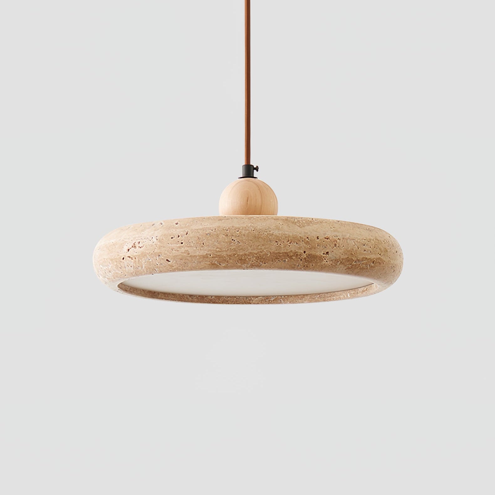 Minimalist Travertine Ceiling Lamp – Indoor LED Pendant Lamp