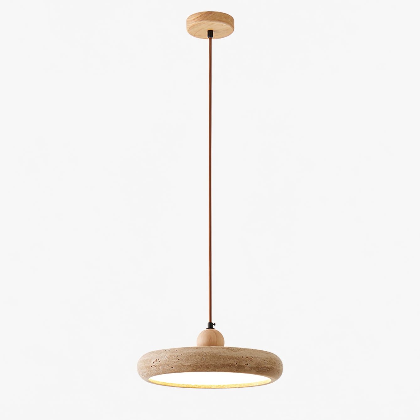 Minimalist Travertine Ceiling Lamp – Indoor LED Pendant Lamp