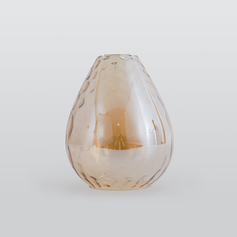 Teardrop Glass Pendant Light – Adjustable Metal Fixture