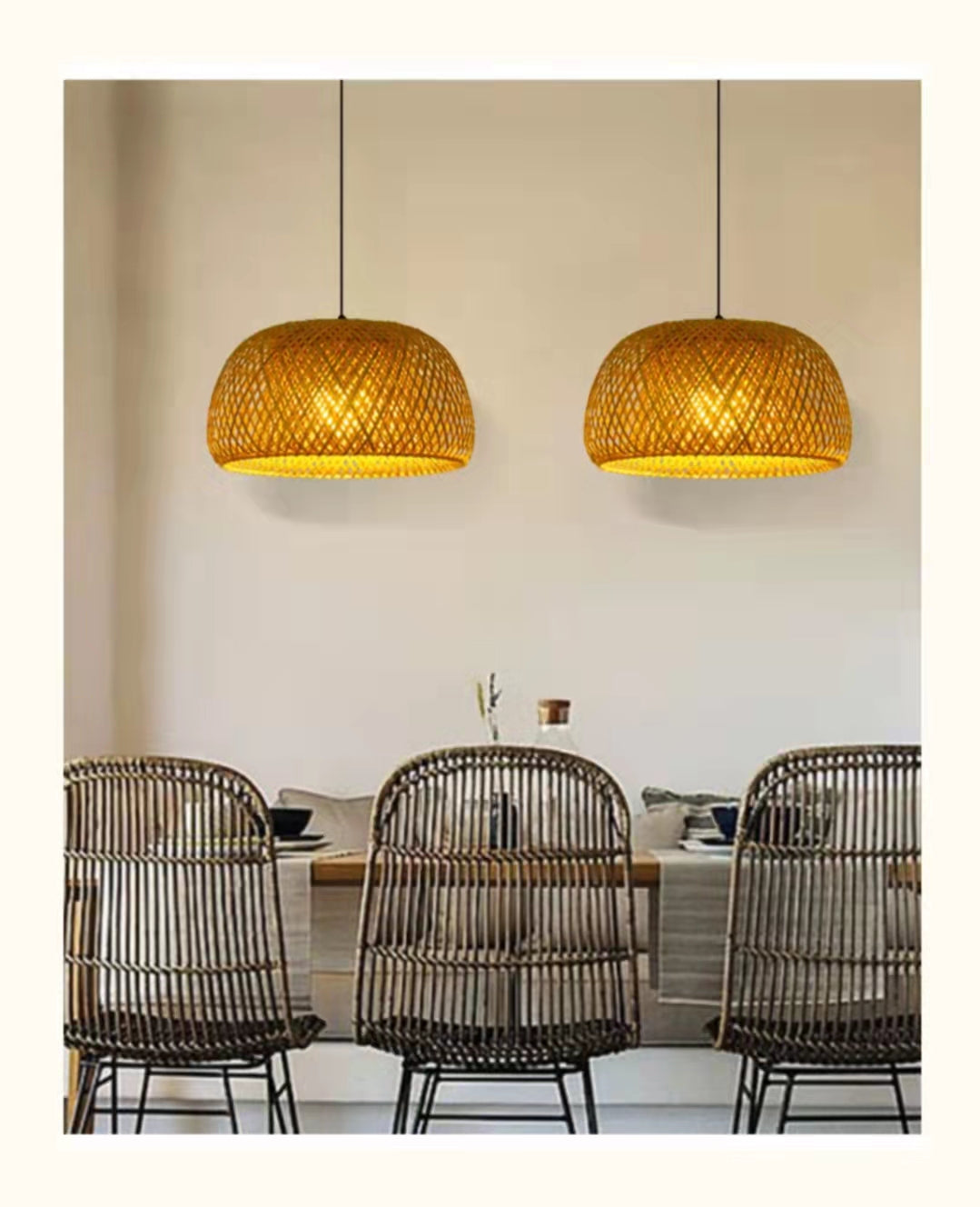 Earthy Bamboo Pendant Light | Boho‑Minimalist Style