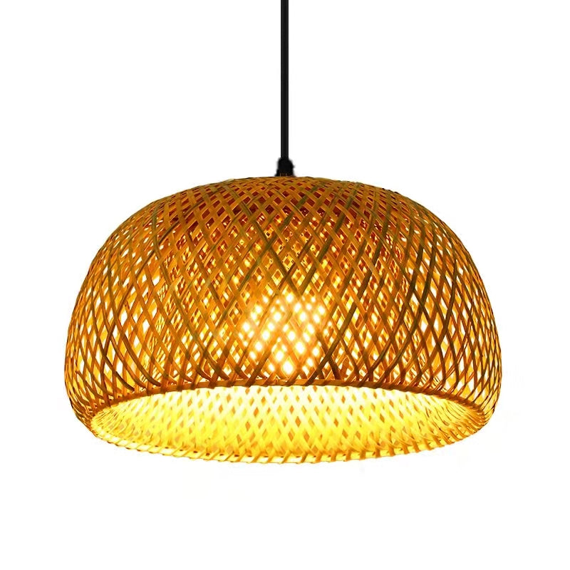 Earthy Bamboo Pendant Light | Boho‑Minimalist Style