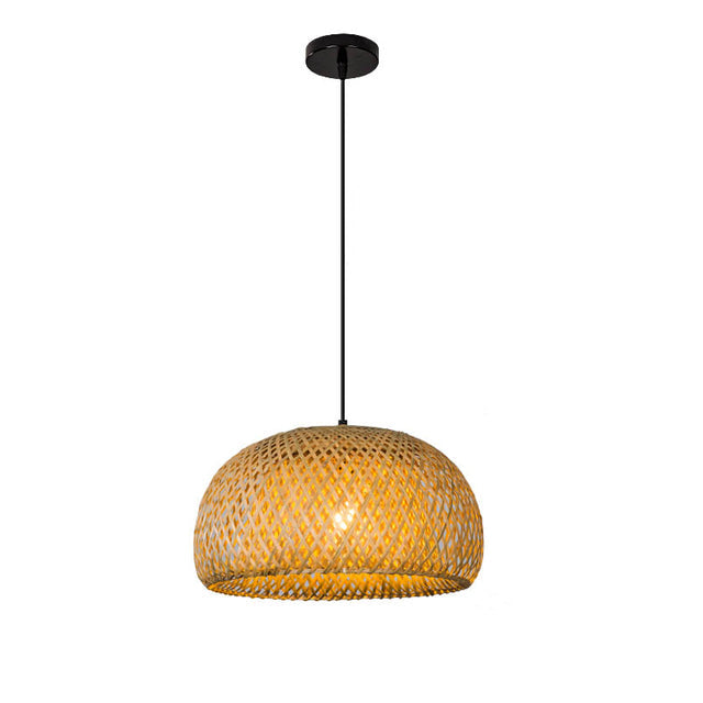 Earthy Bamboo Pendant Light | Boho‑Minimalist Style