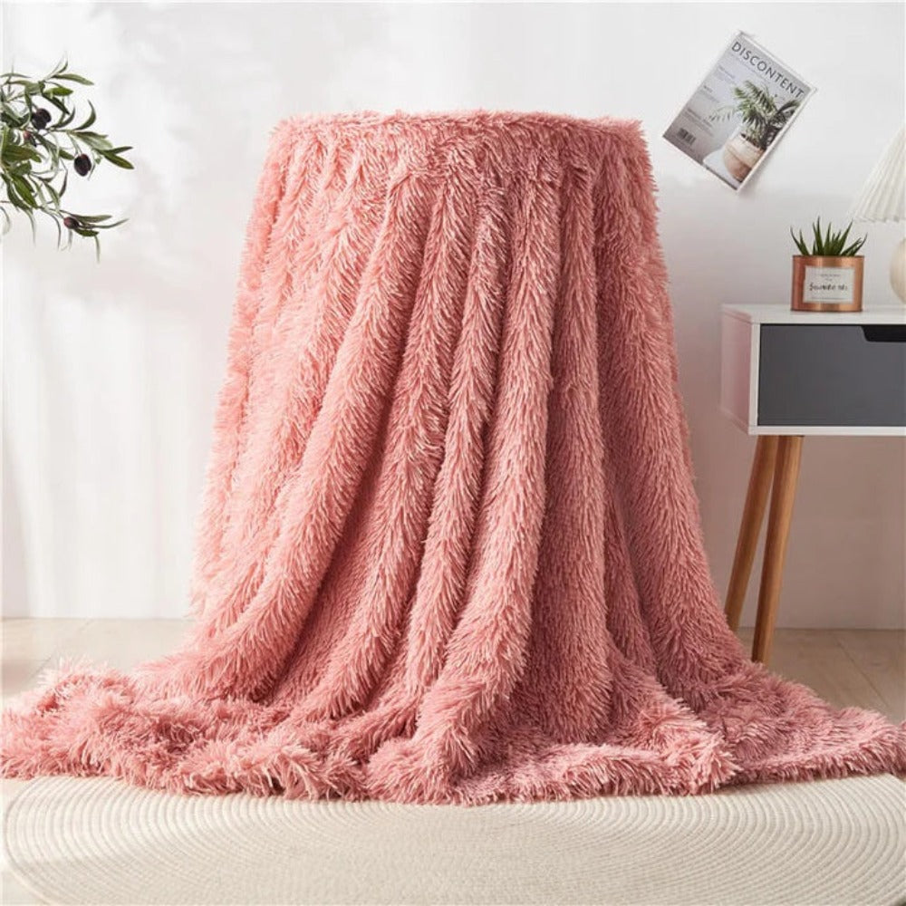 Warm Fuzzy Faux Fur Throw – Perfect for Couches & Beds - Atelier Dubois Paris