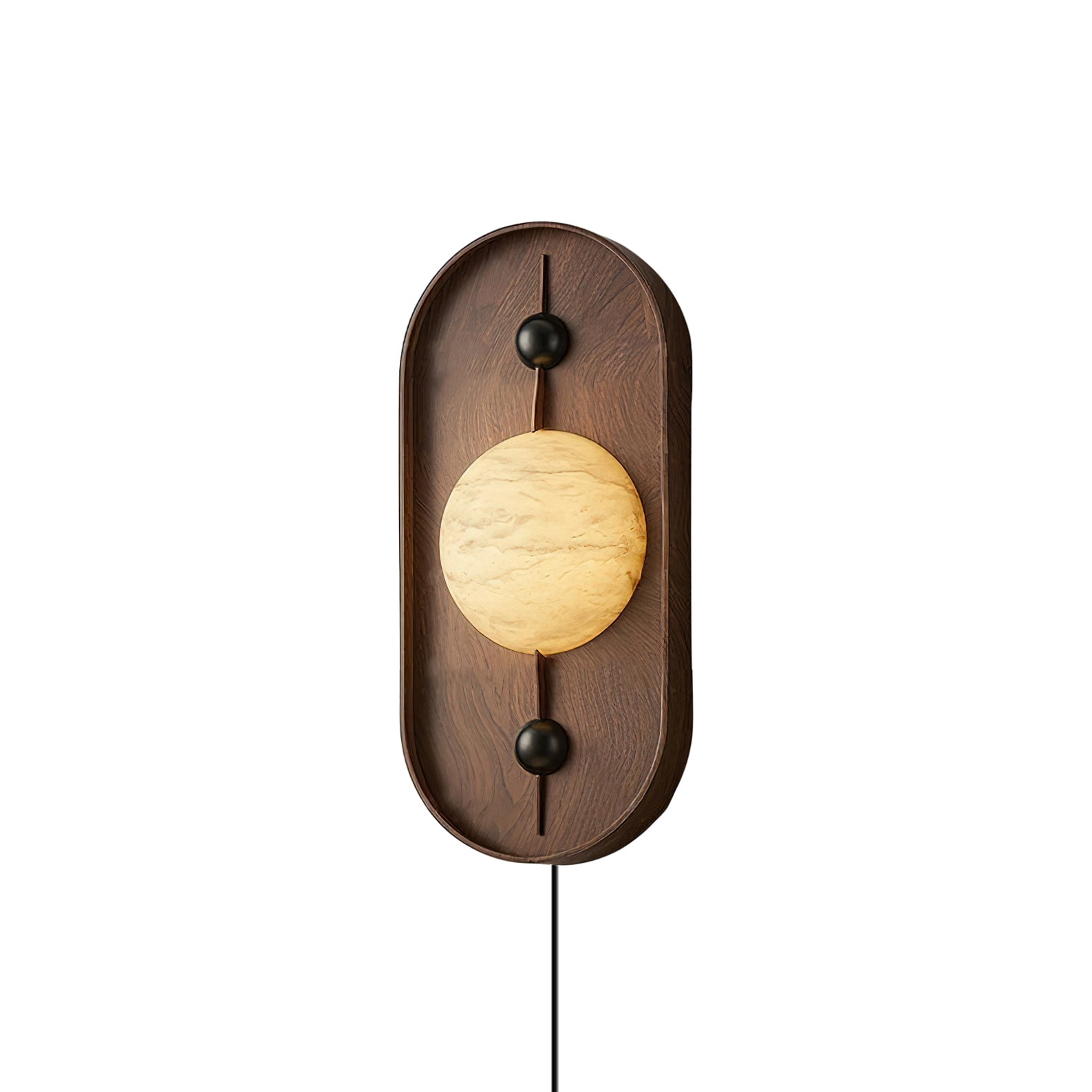 Alabaster Plug-in Wall Lamp – Integrated LED Light