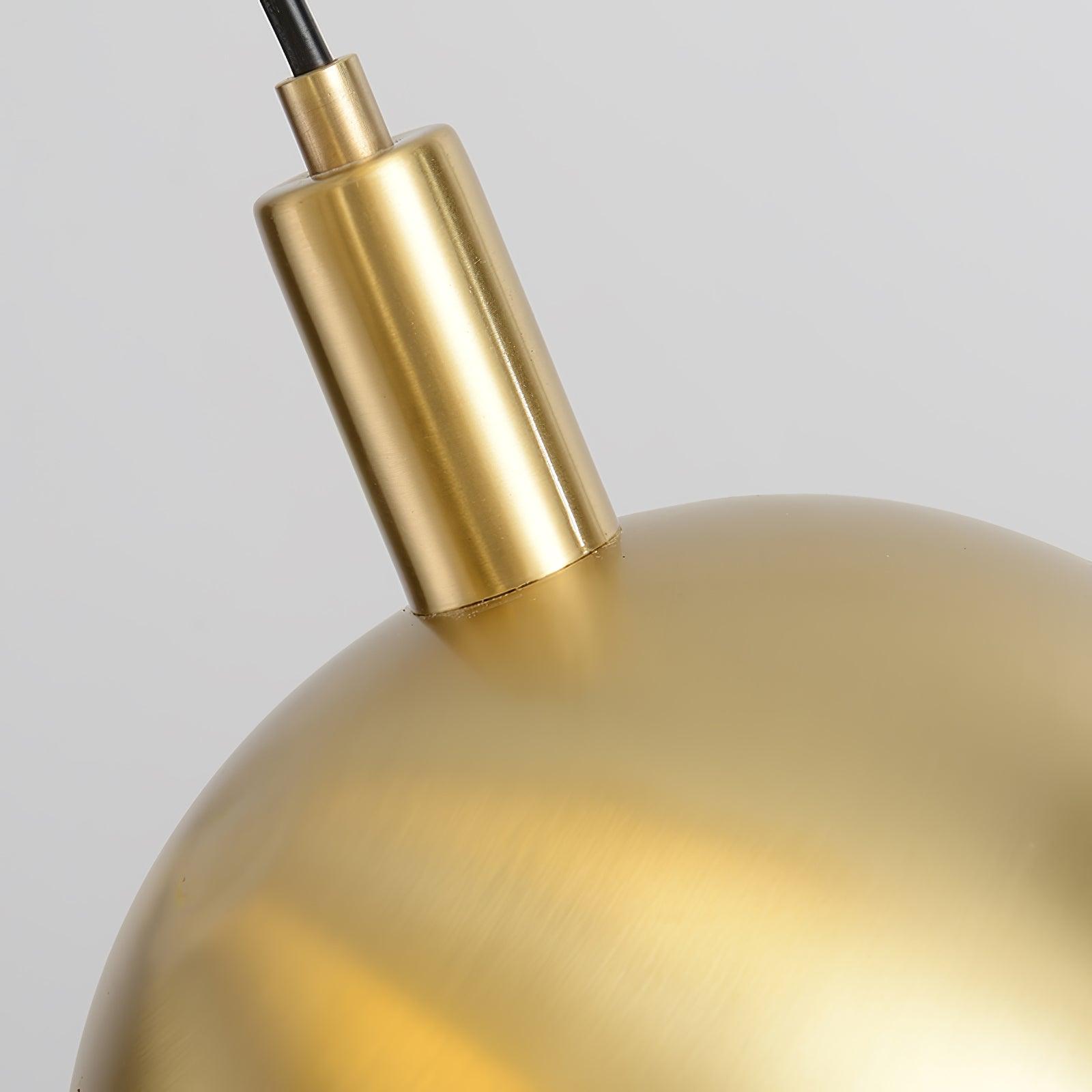 Half Round Golden-Shade Pendant Light