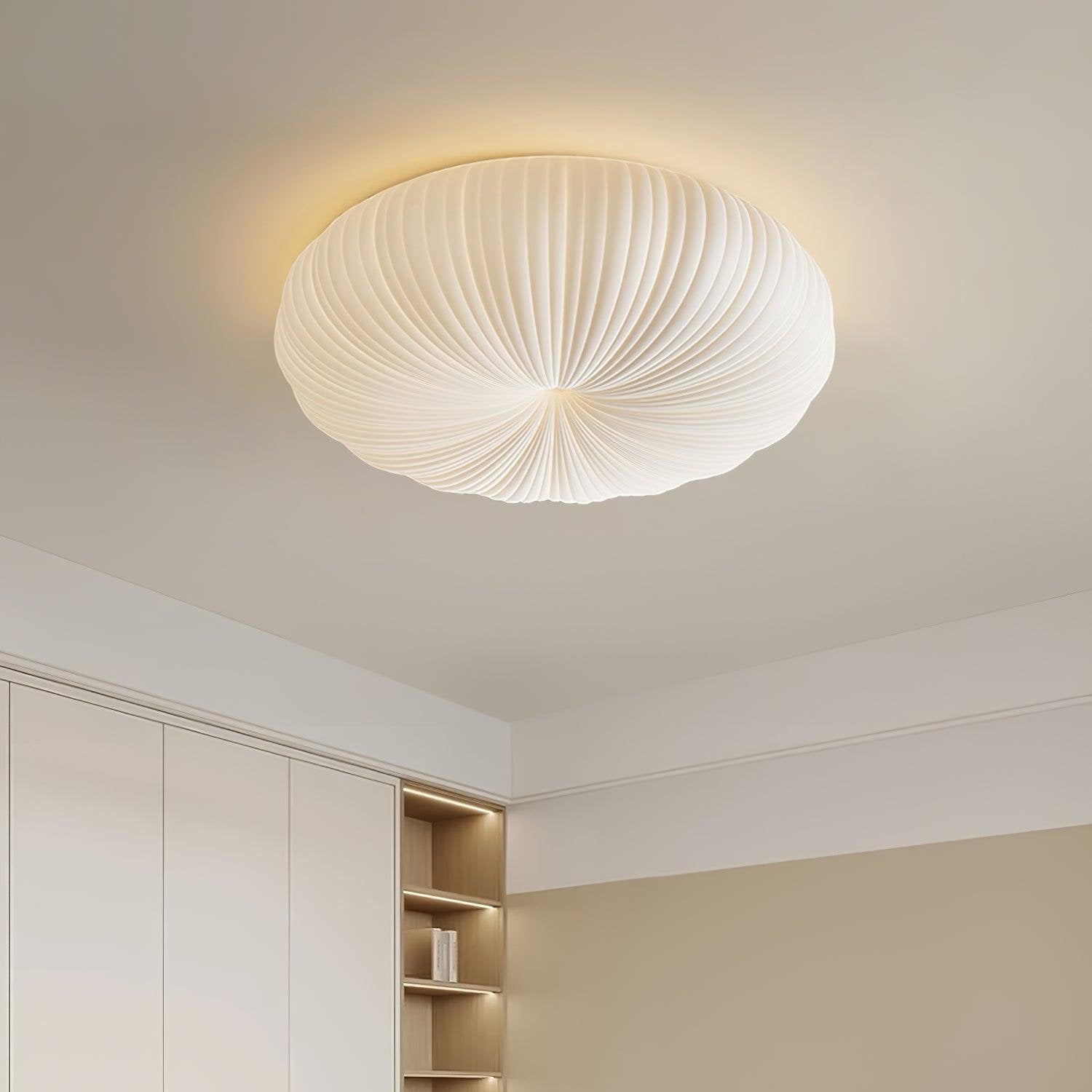 Pumpkin Style Flush Mount LED Ceiling Light
