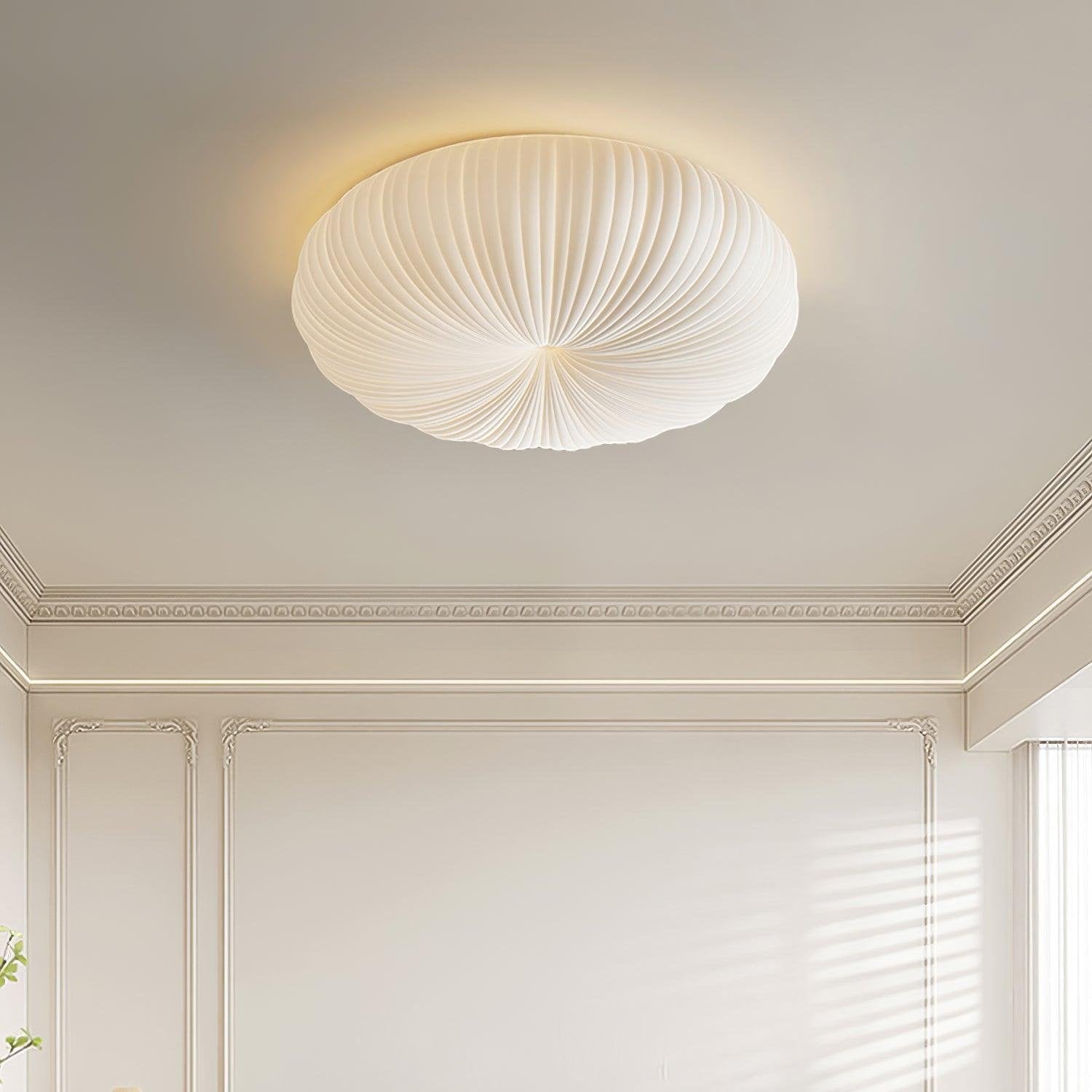 Pumpkin Style Flush Mount LED Ceiling Light