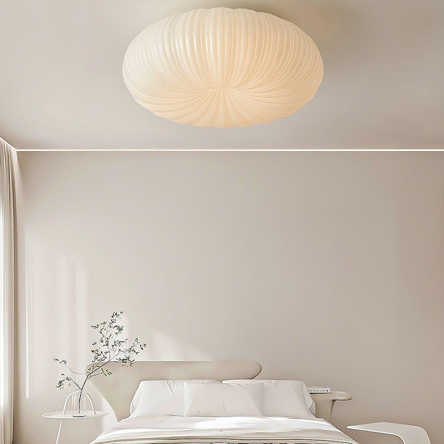 Pumpkin Style Flush Mount LED Ceiling Light