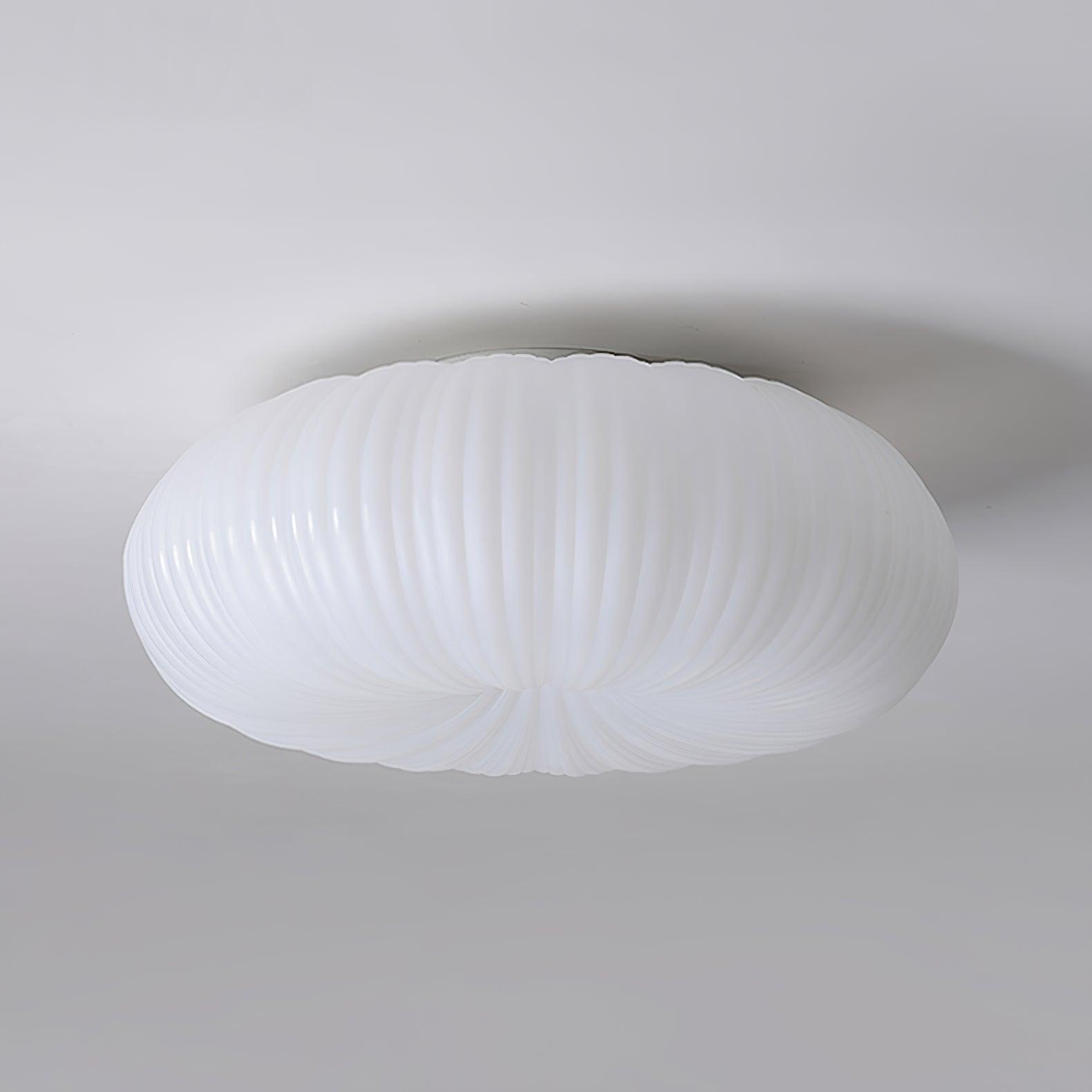 Pumpkin Style Flush Mount LED Ceiling Light