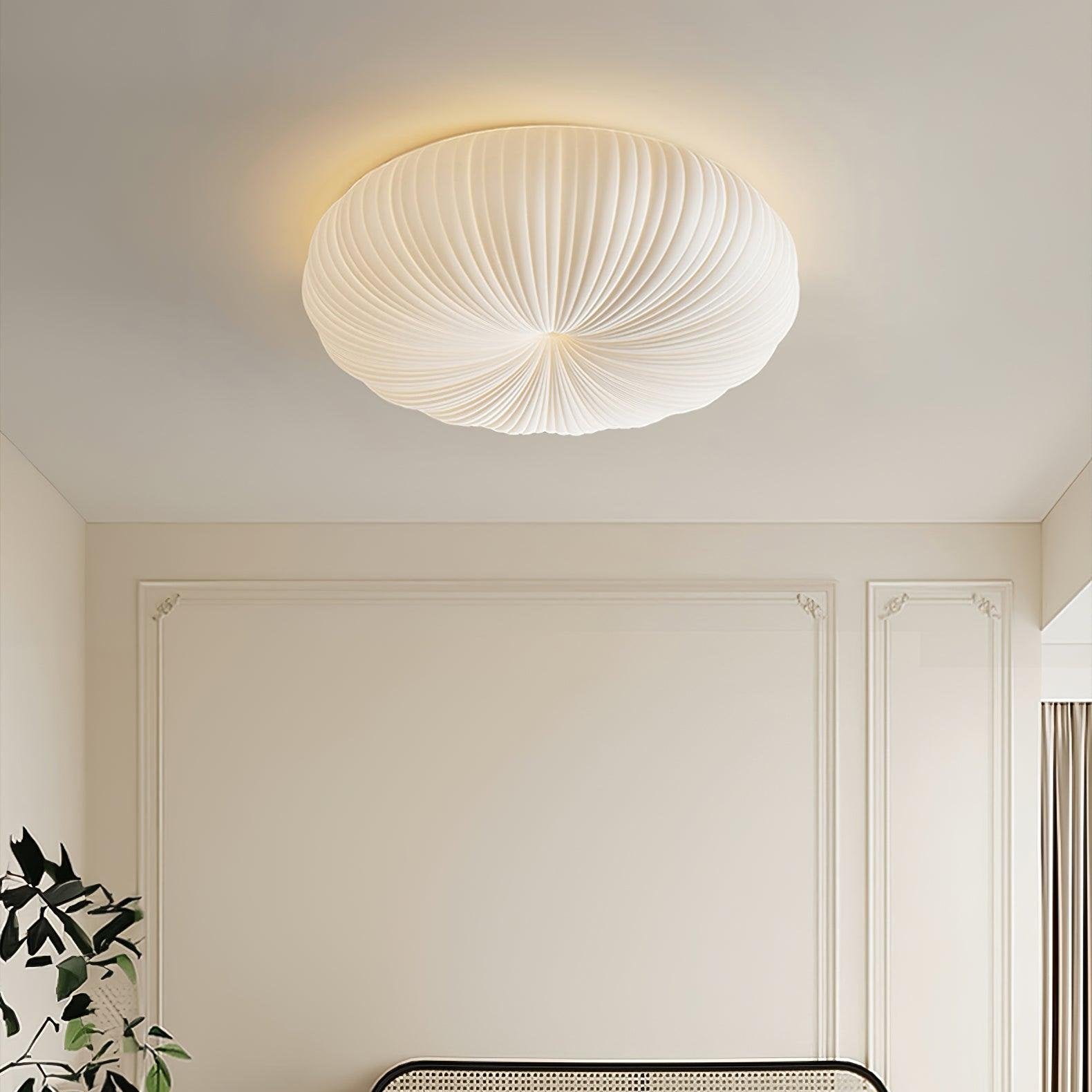 Pumpkin Style Flush Mount LED Ceiling Light