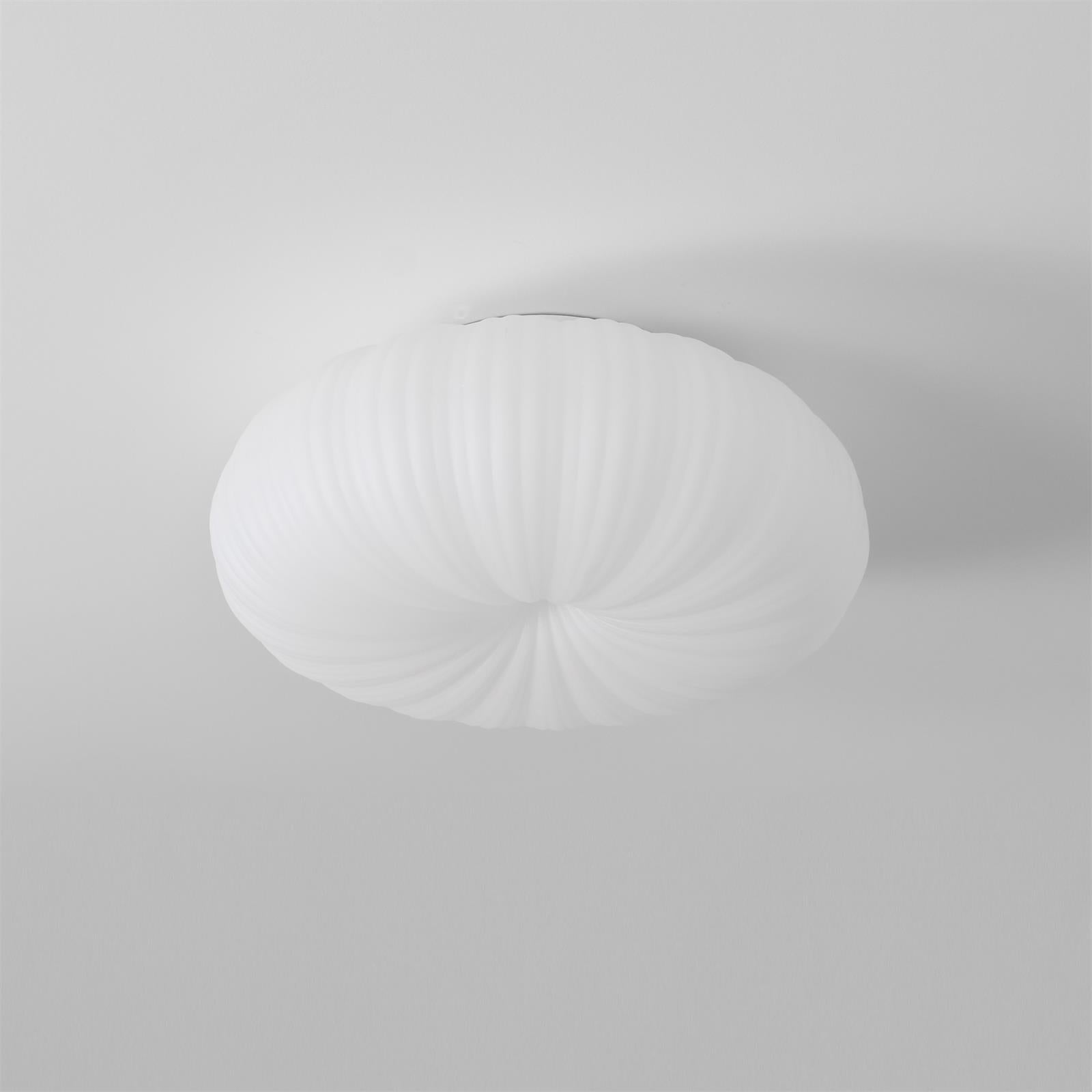 Pumpkin Style Flush Mount LED Ceiling Light