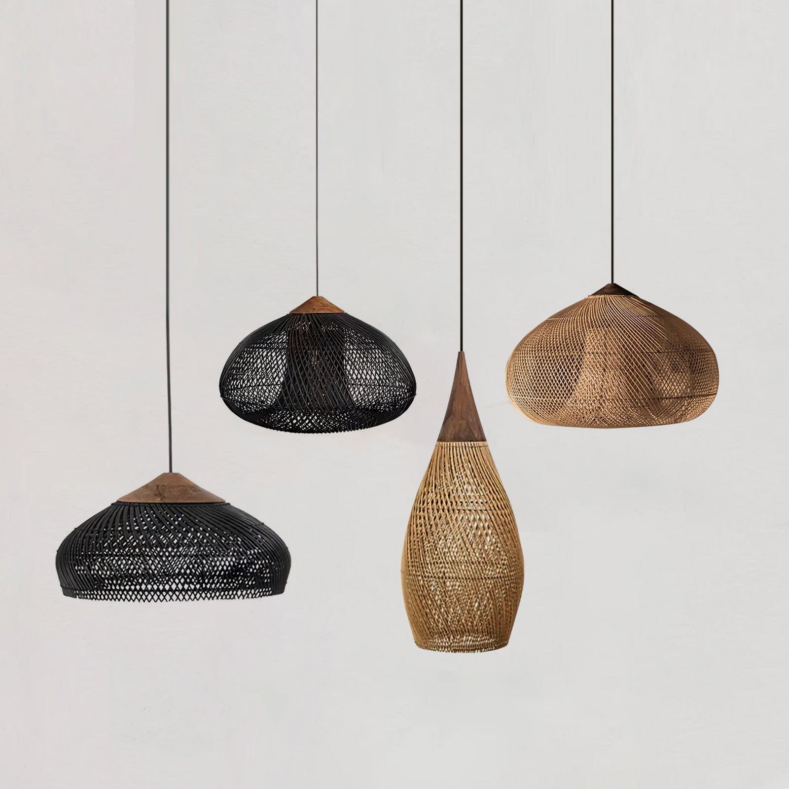 Braided Wicker Pendant Light – Cozy Living Room Decor