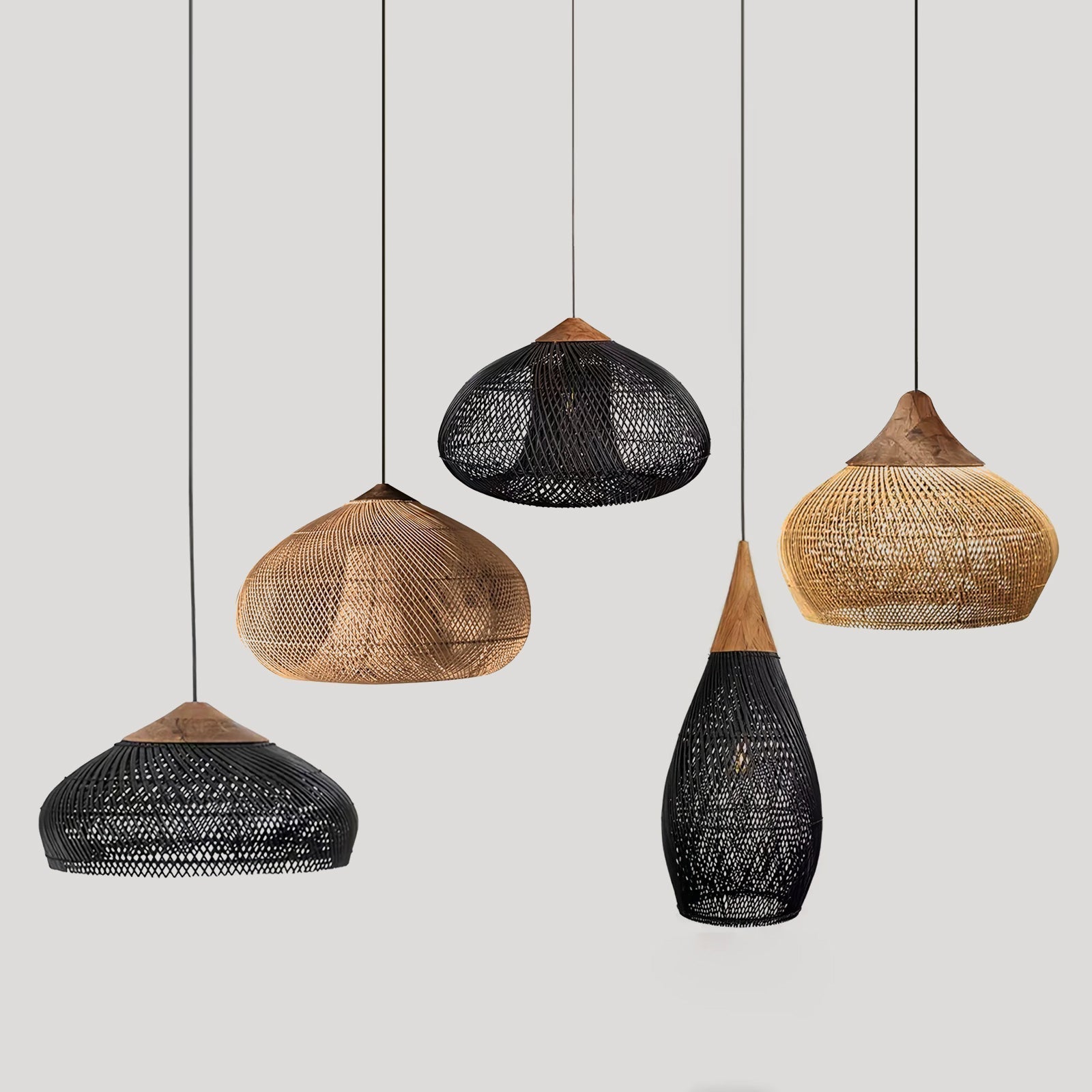 Braided Wicker Pendant Light – Cozy Living Room Decor