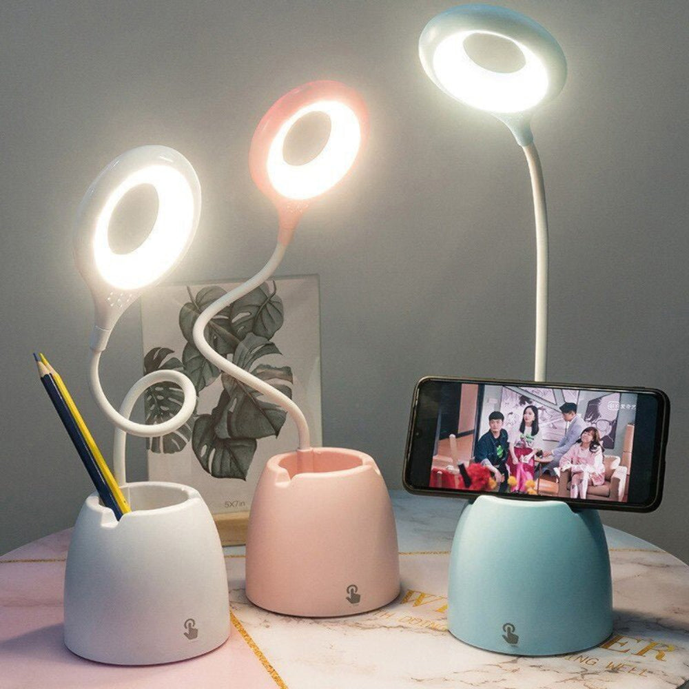 Versatile Children’s Reading Lamp | Phone Holder & Storage Table Lamp