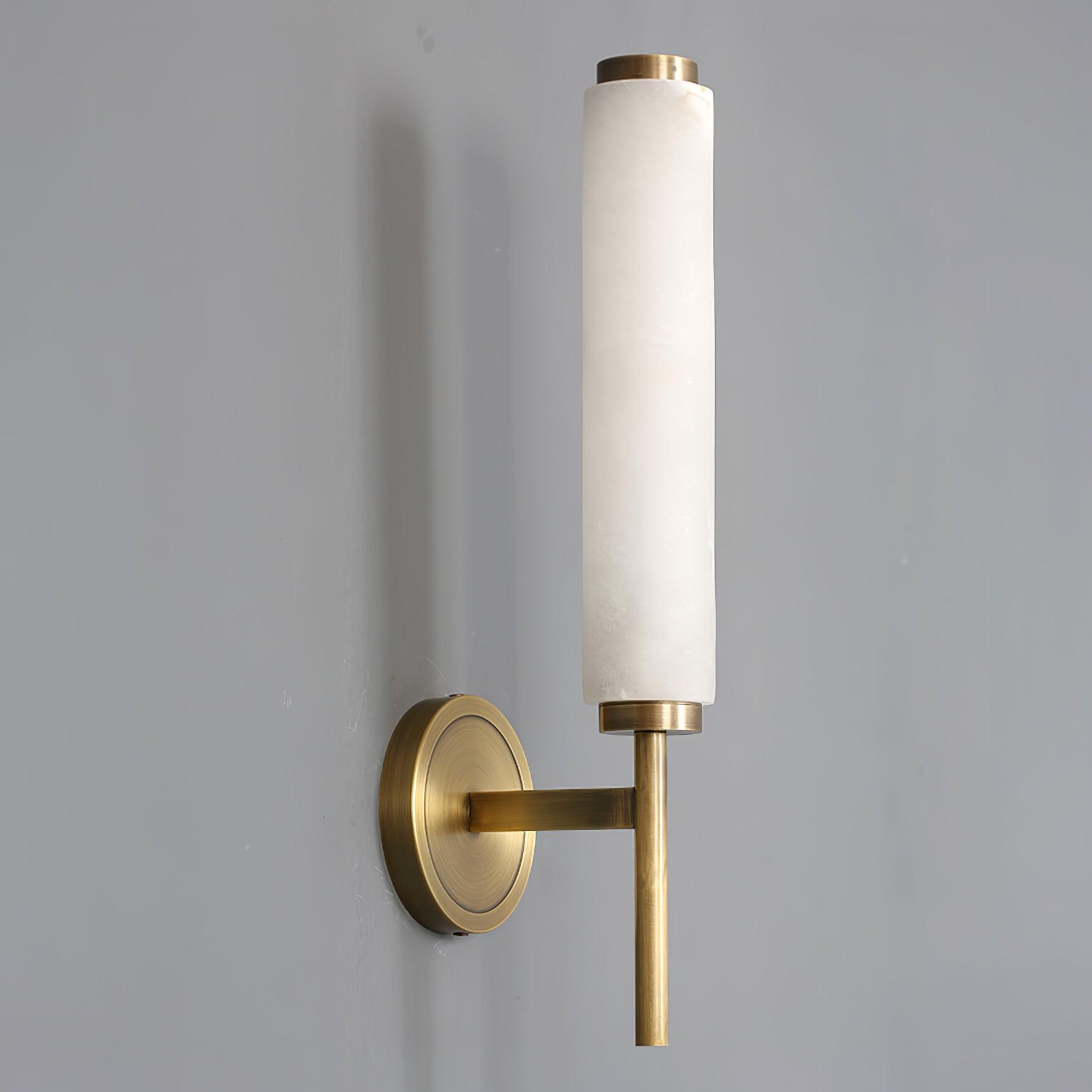 Wall-Mounted Alabaster Sconce – Art Deco-Inspired Lamp