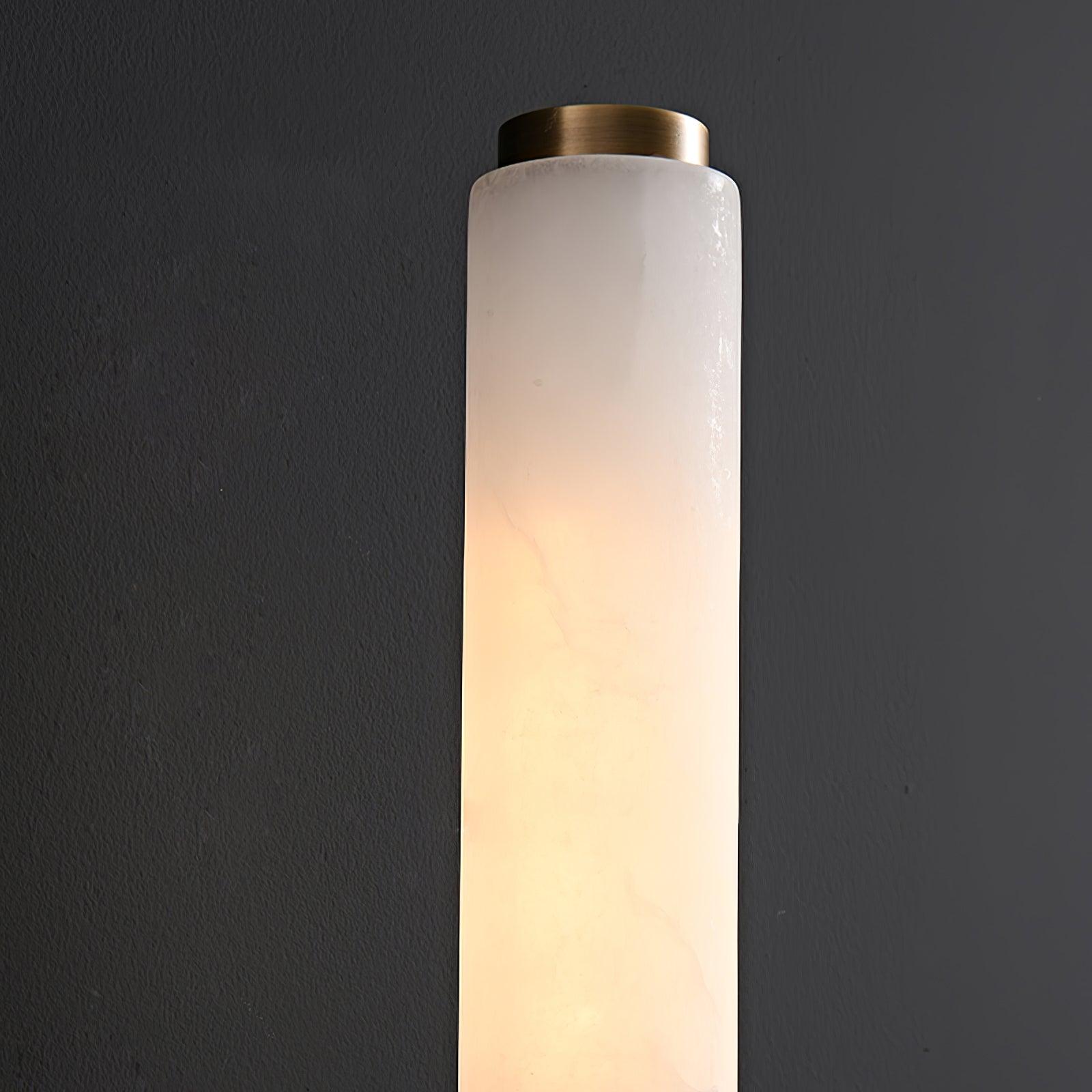 Wall-Mounted Alabaster Sconce – Art Deco-Inspired Lamp