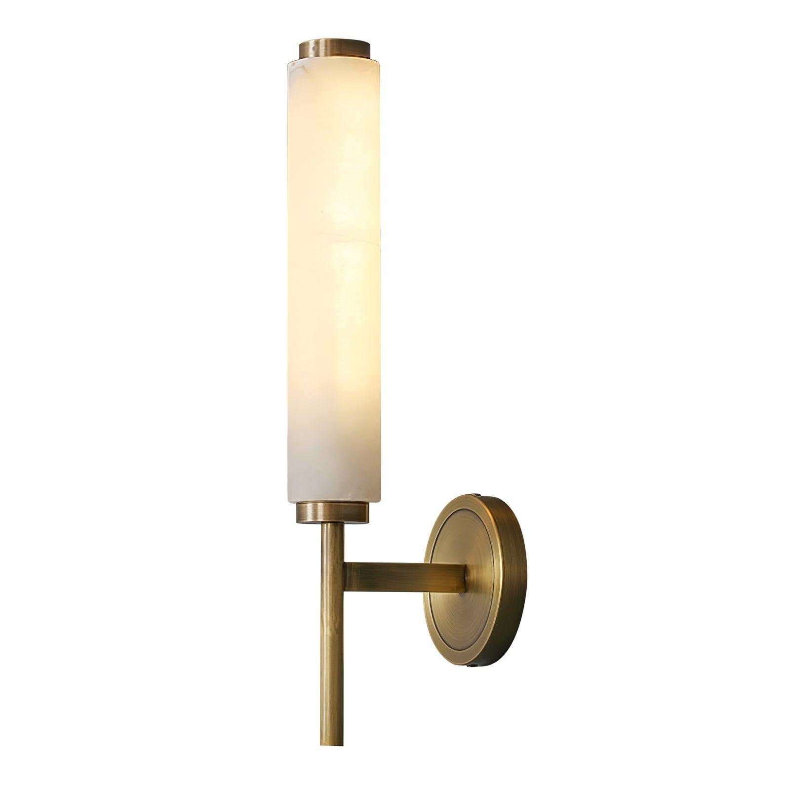Wall-Mounted Alabaster Sconce – Art Deco-Inspired Lamp