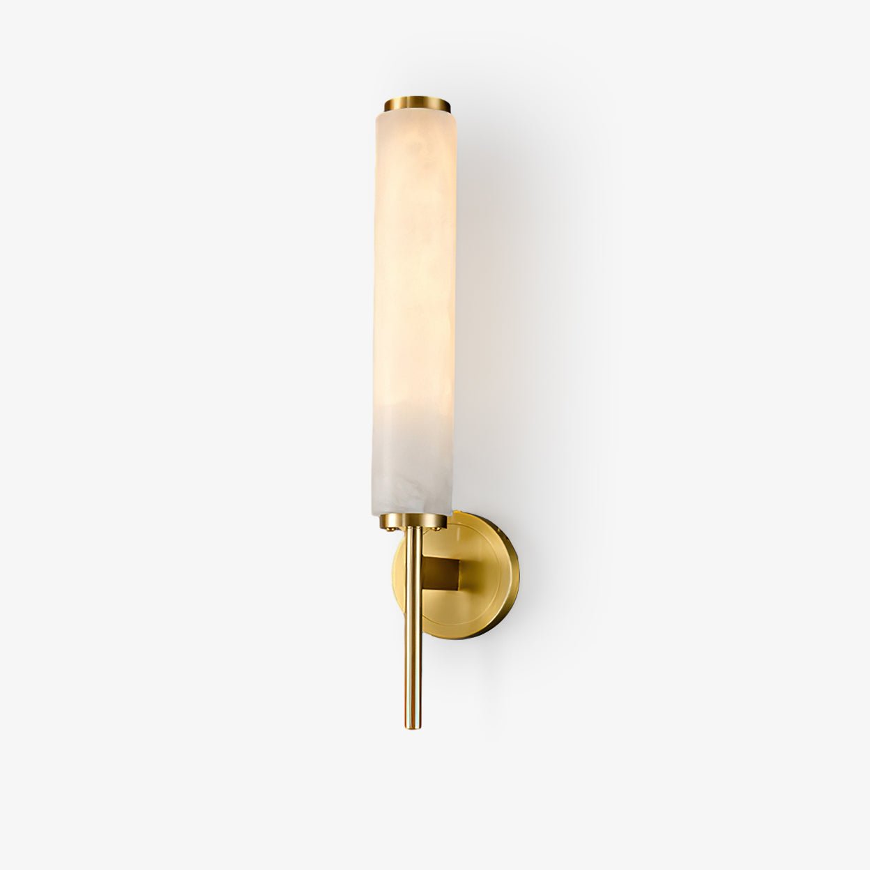 Wall-Mounted Alabaster Sconce – Art Deco-Inspired Lamp
