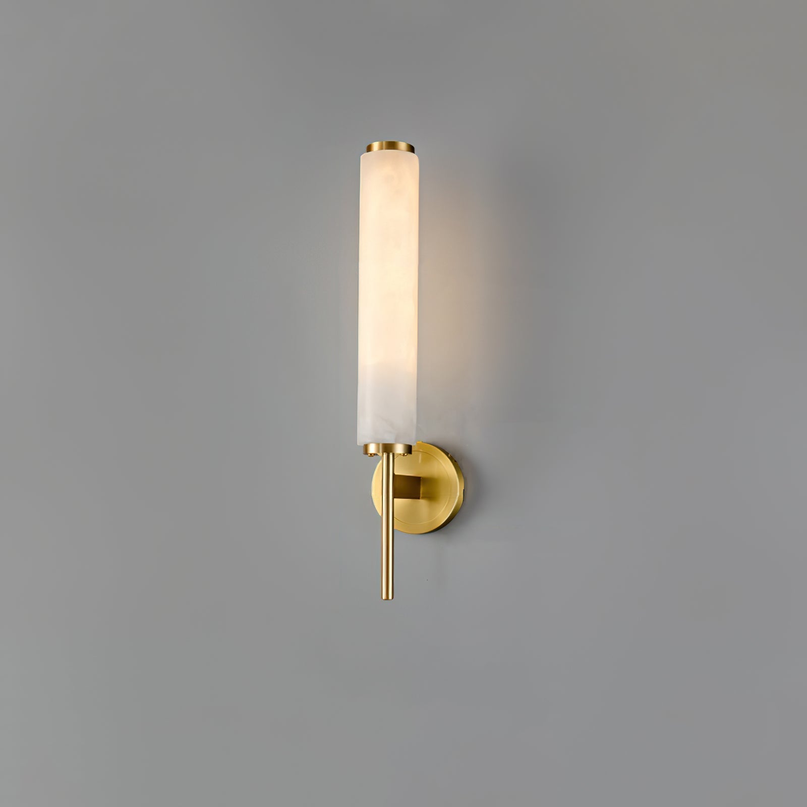 Wall-Mounted Alabaster Sconce – Art Deco-Inspired Lamp