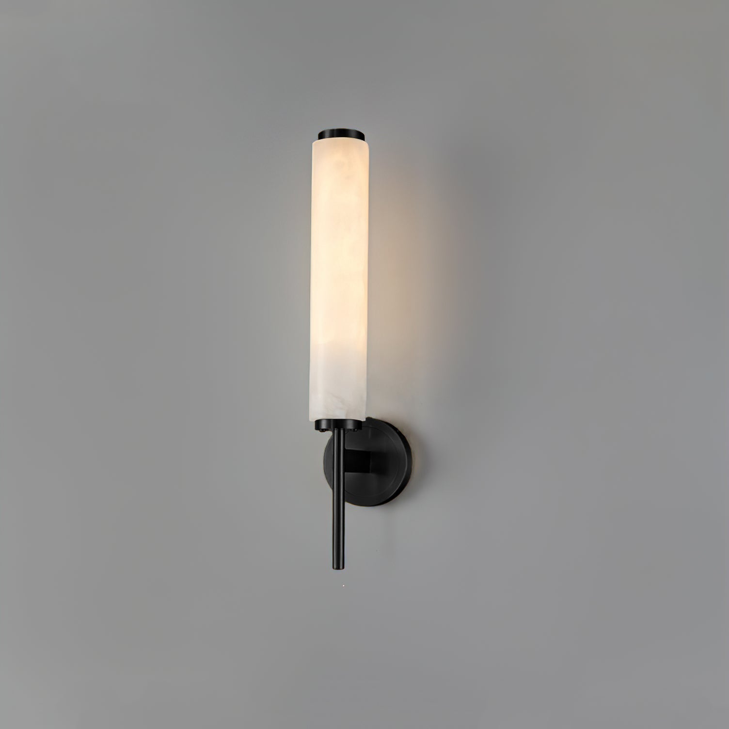 Wall-Mounted Alabaster Sconce – Art Deco-Inspired Lamp