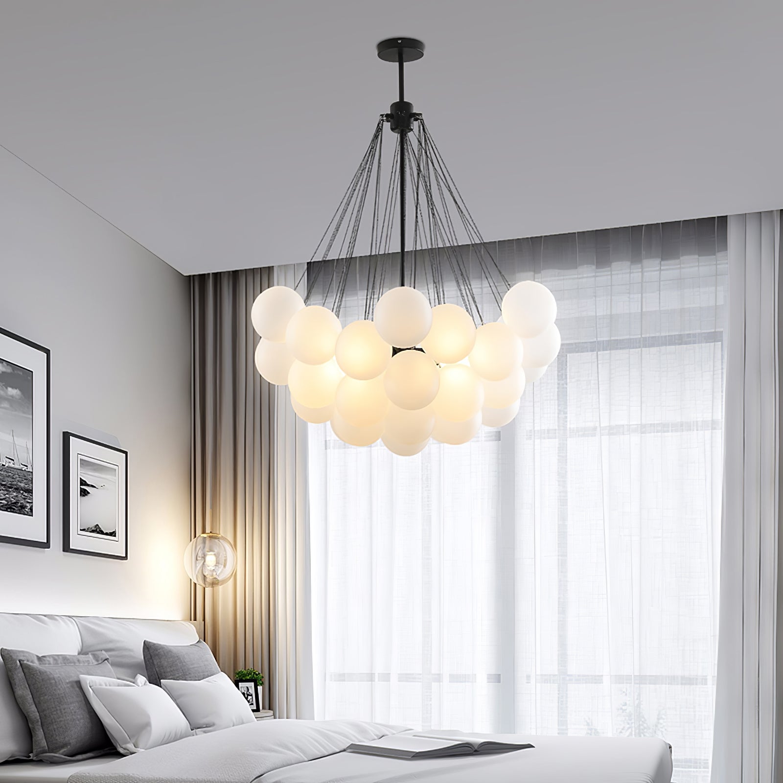 Modern Bubble Chandelier – Statement Pendant Ceiling Light