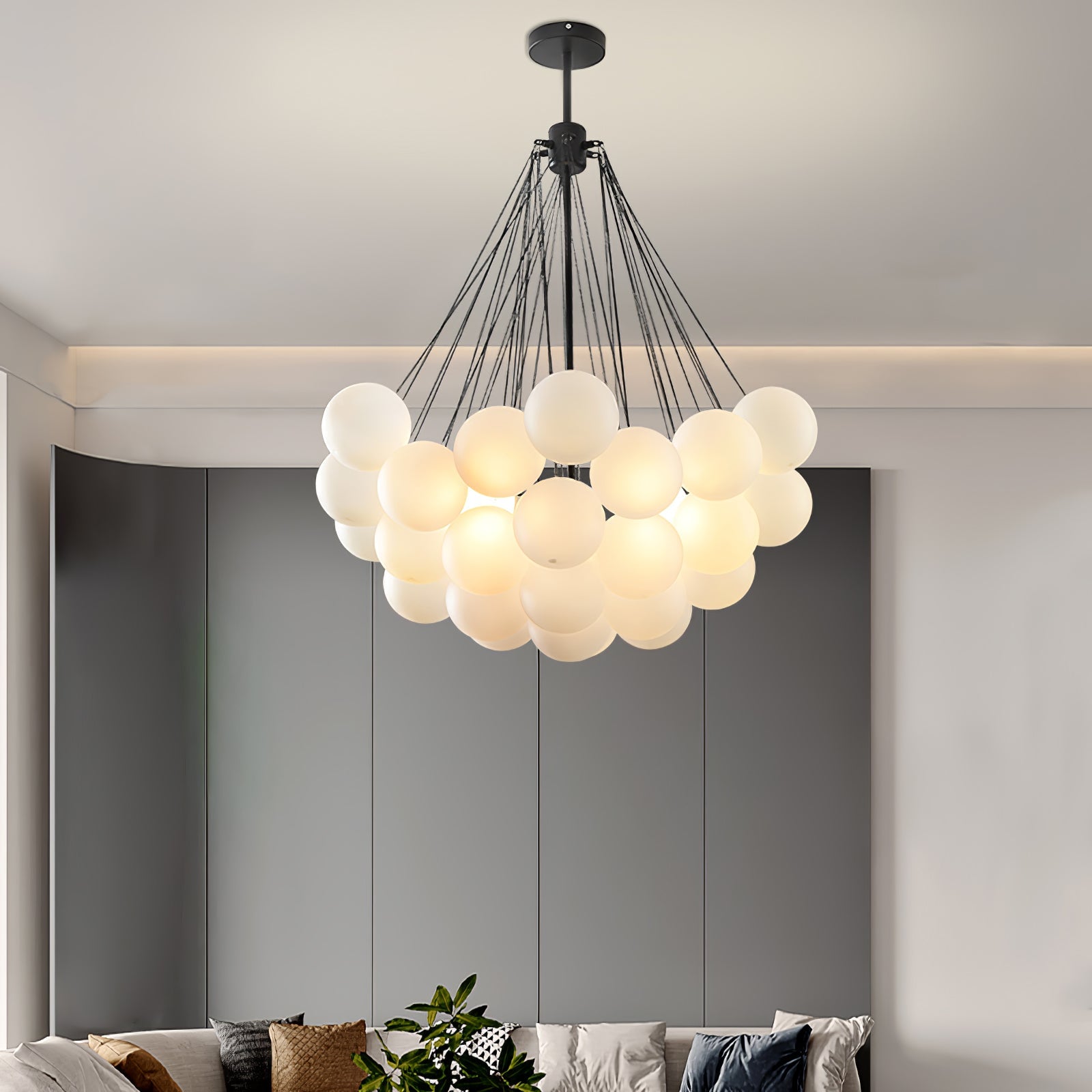 Modern Bubble Chandelier – Statement Pendant Ceiling Light