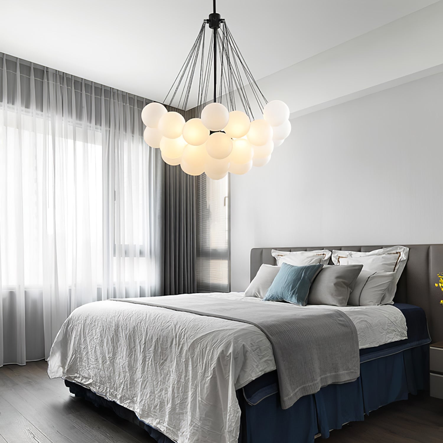 Modern Bubble Chandelier – Statement Pendant Ceiling Light