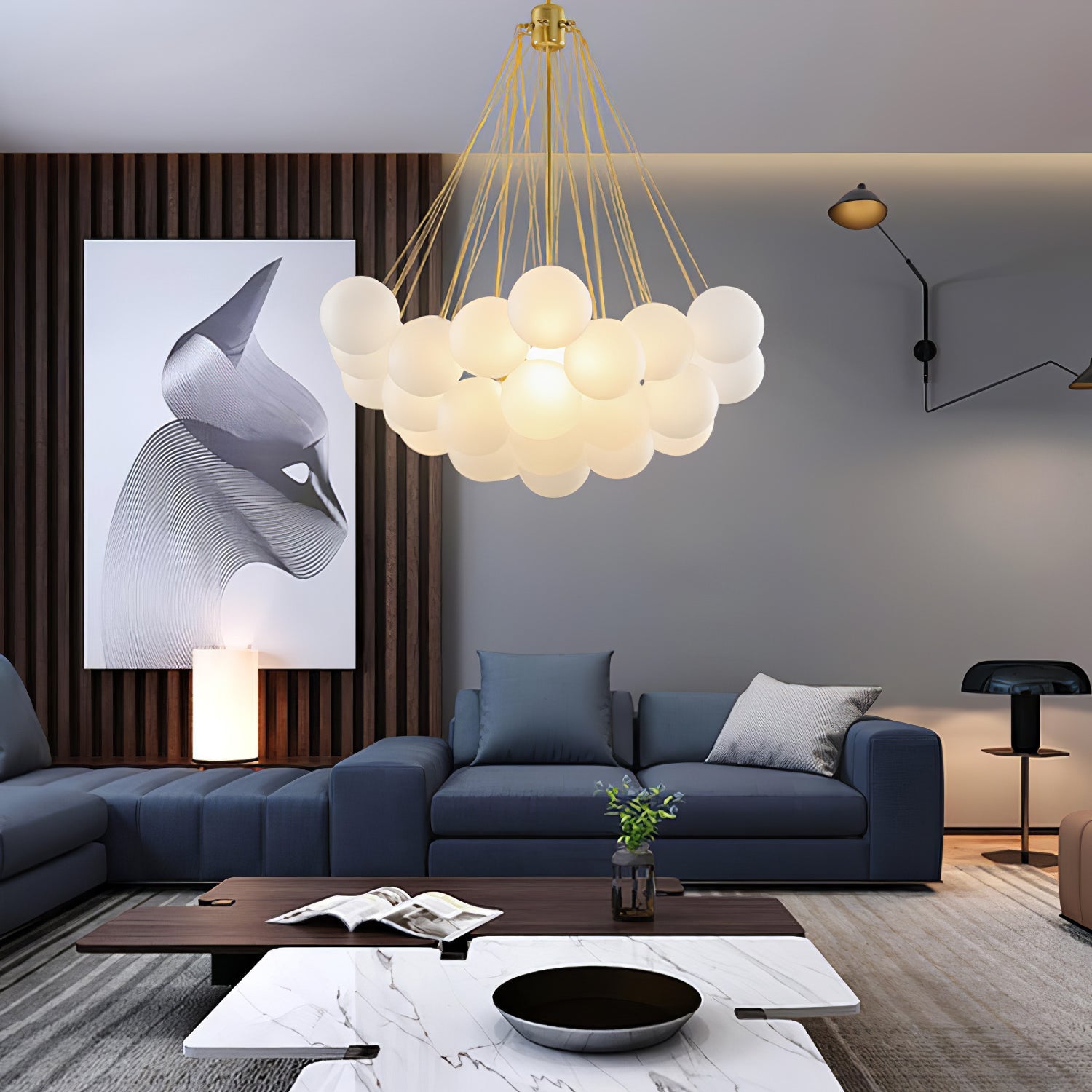 Modern Bubble Chandelier – Statement Pendant Ceiling Light