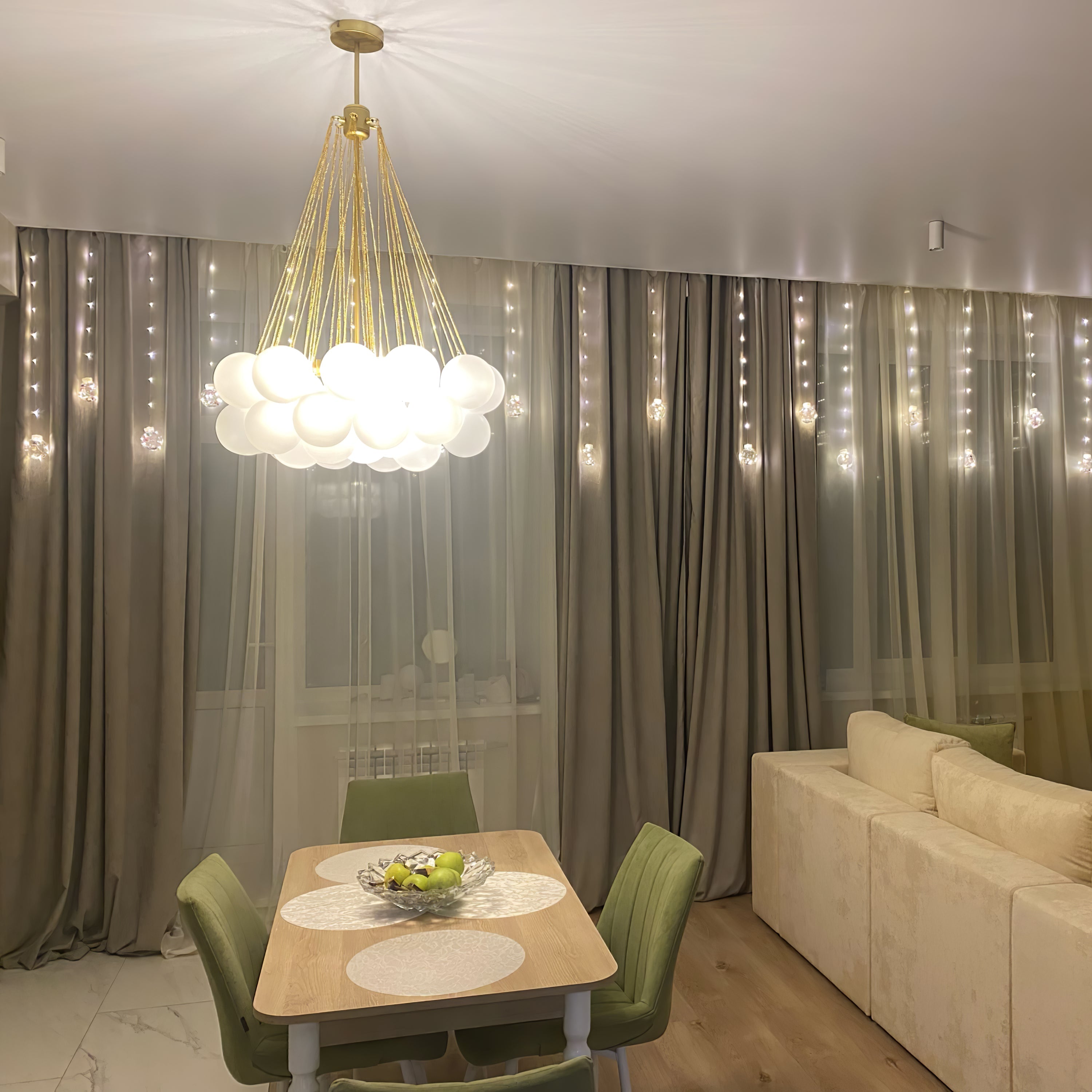 Modern Bubble Chandelier – Statement Pendant Ceiling Light