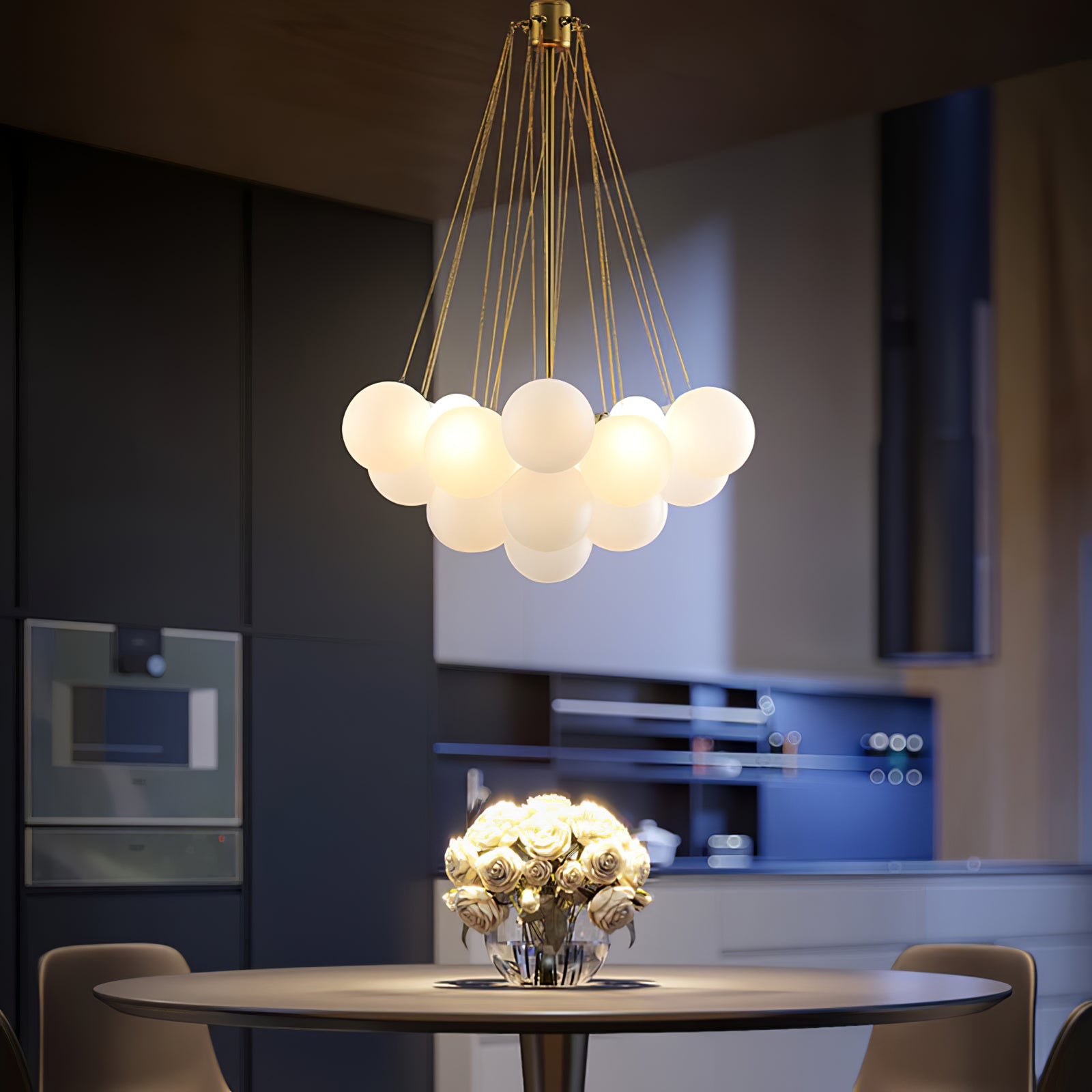 Modern Bubble Chandelier – Statement Pendant Ceiling Light