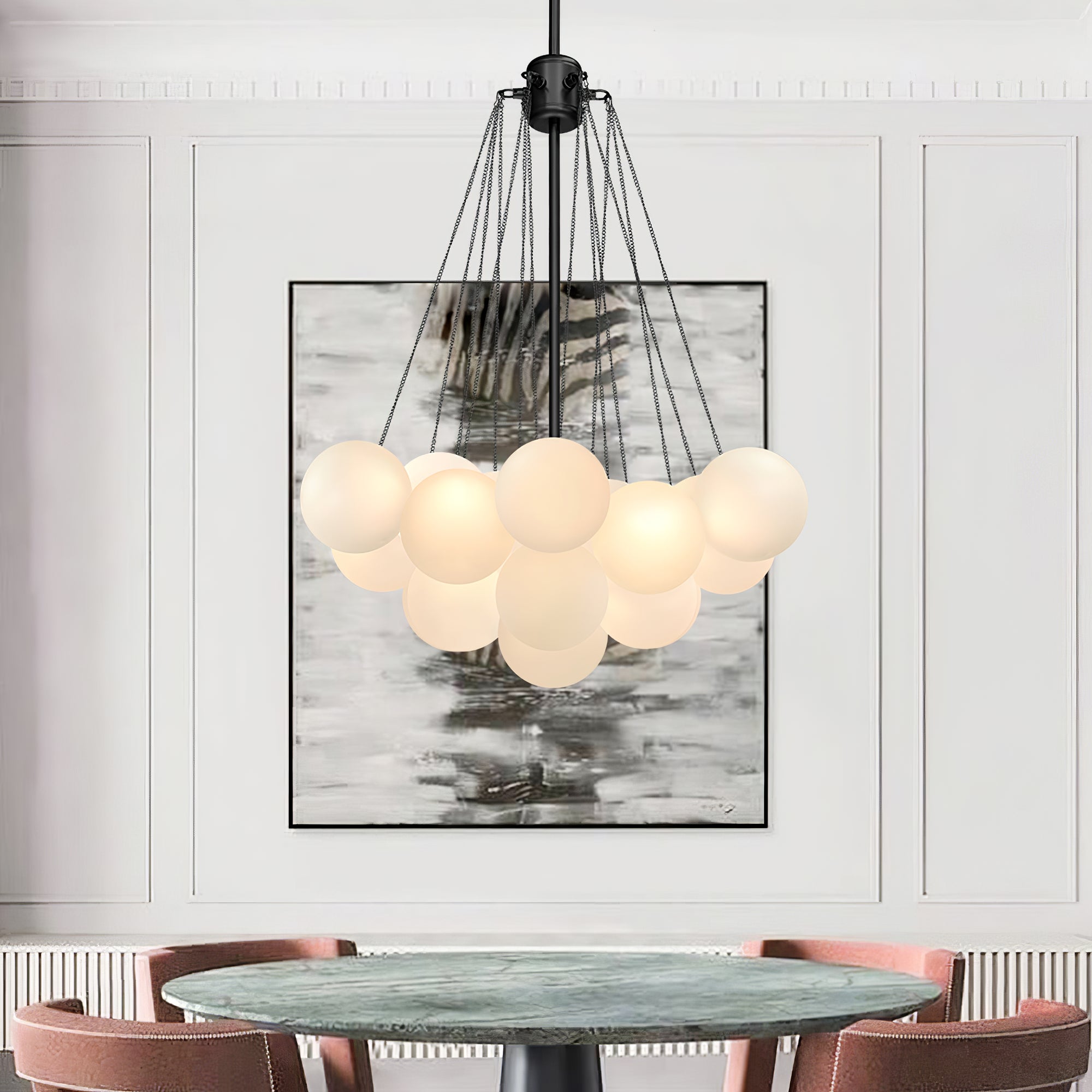 Modern Bubble Chandelier – Statement Pendant Ceiling Light