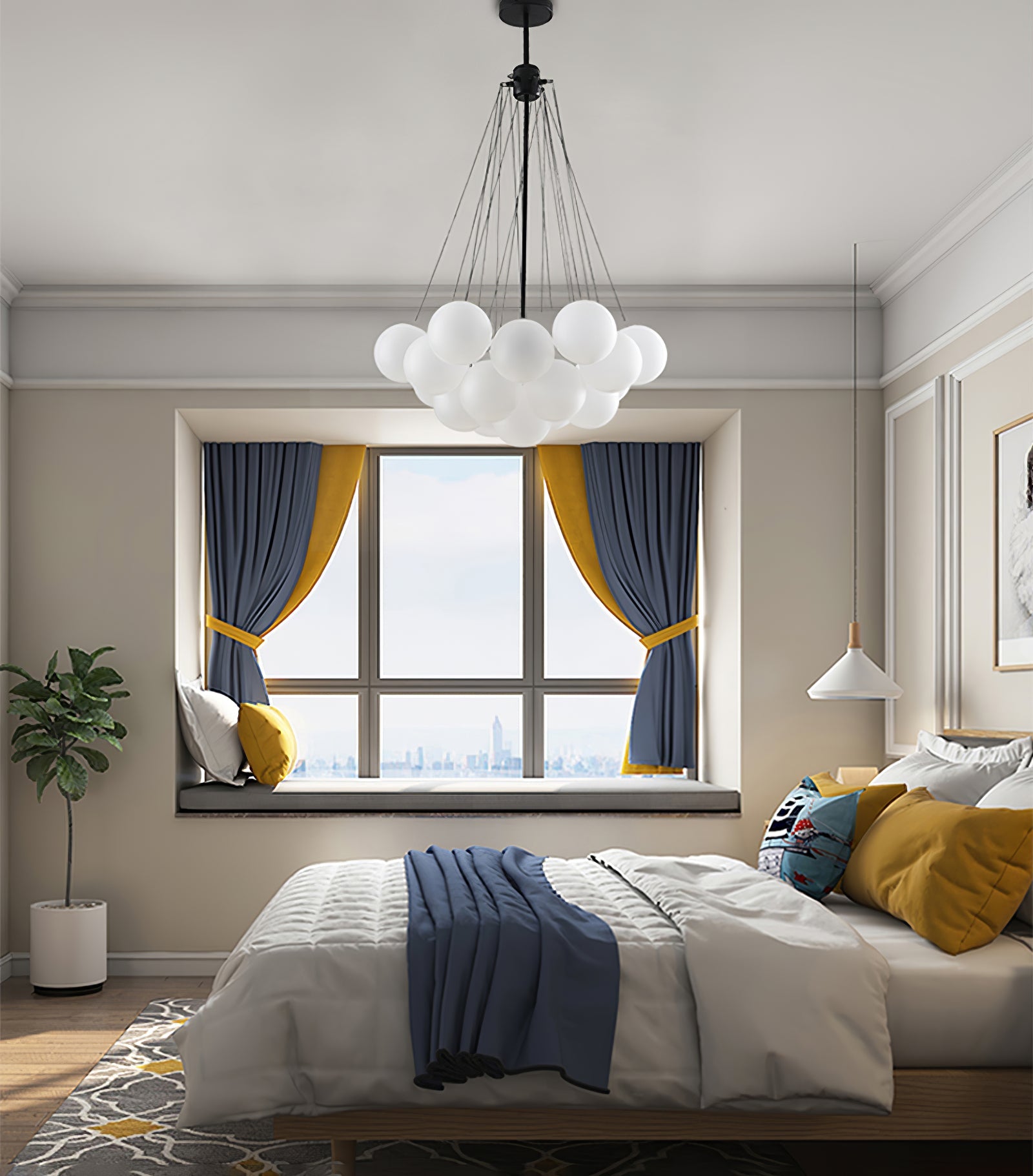 Modern Bubble Chandelier – Statement Pendant Ceiling Light