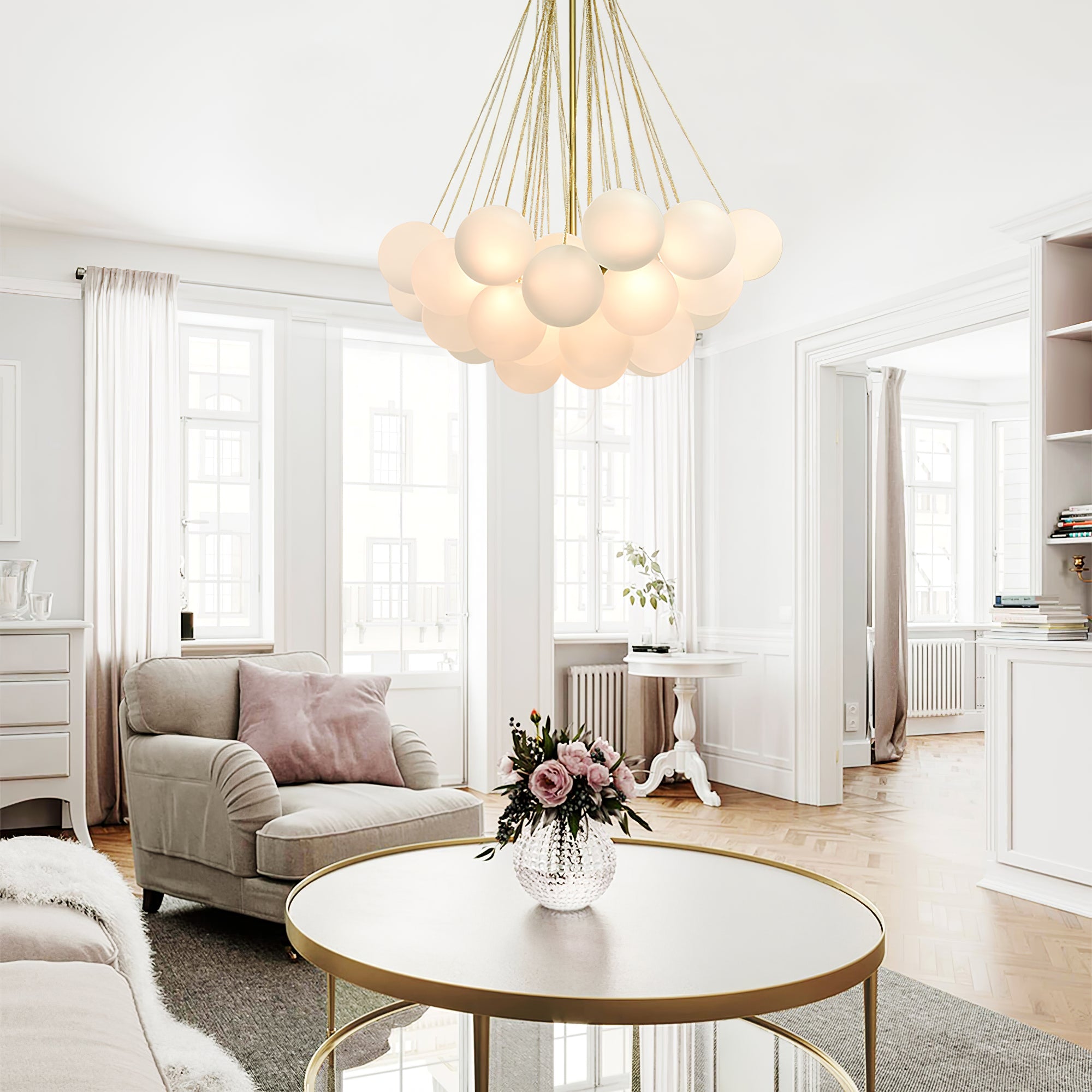Modern Bubble Chandelier – Statement Pendant Ceiling Light