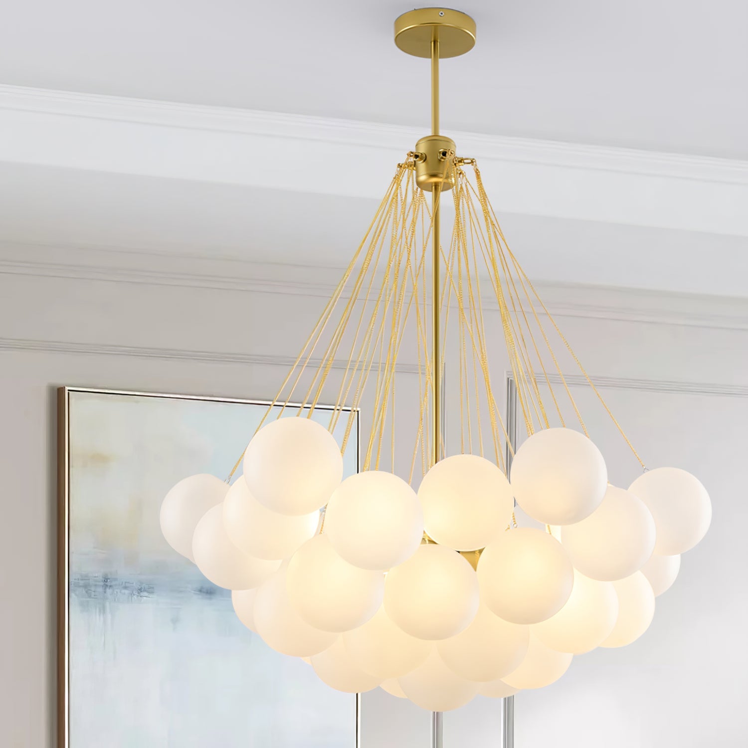 Modern Bubble Chandelier – Statement Pendant Ceiling Light