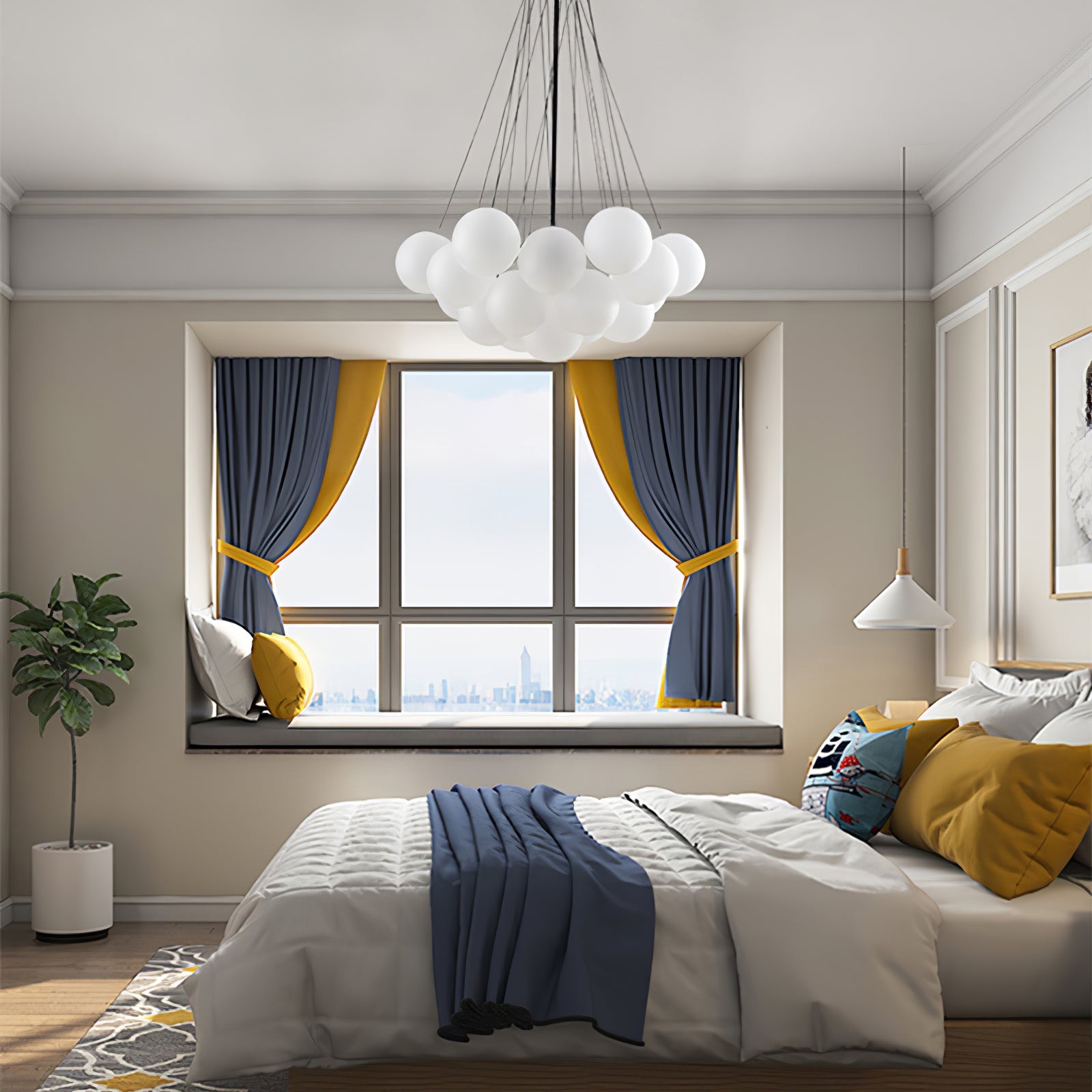 Modern Bubble Chandelier – Statement Pendant Ceiling Light