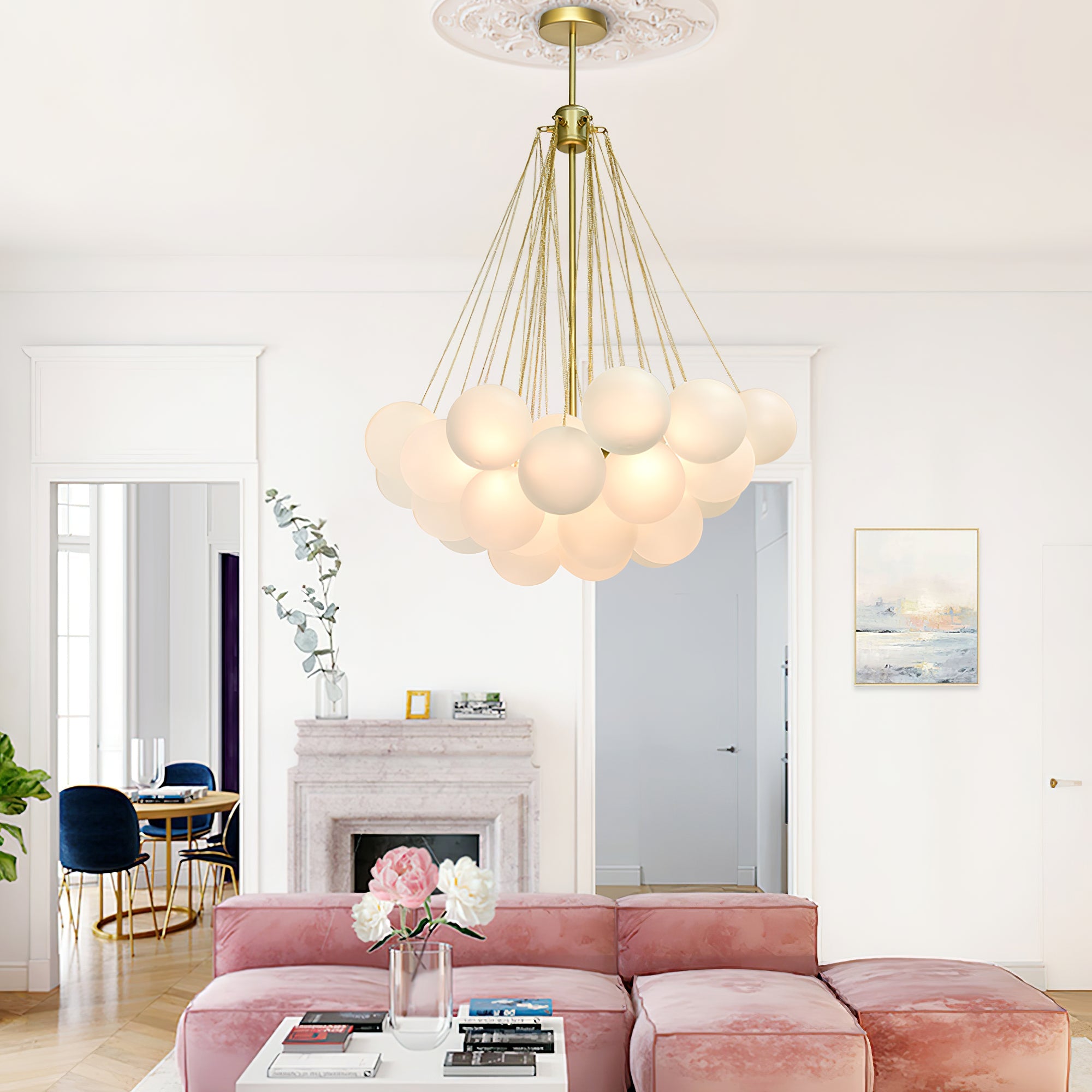Modern Bubble Chandelier – Statement Pendant Ceiling Light