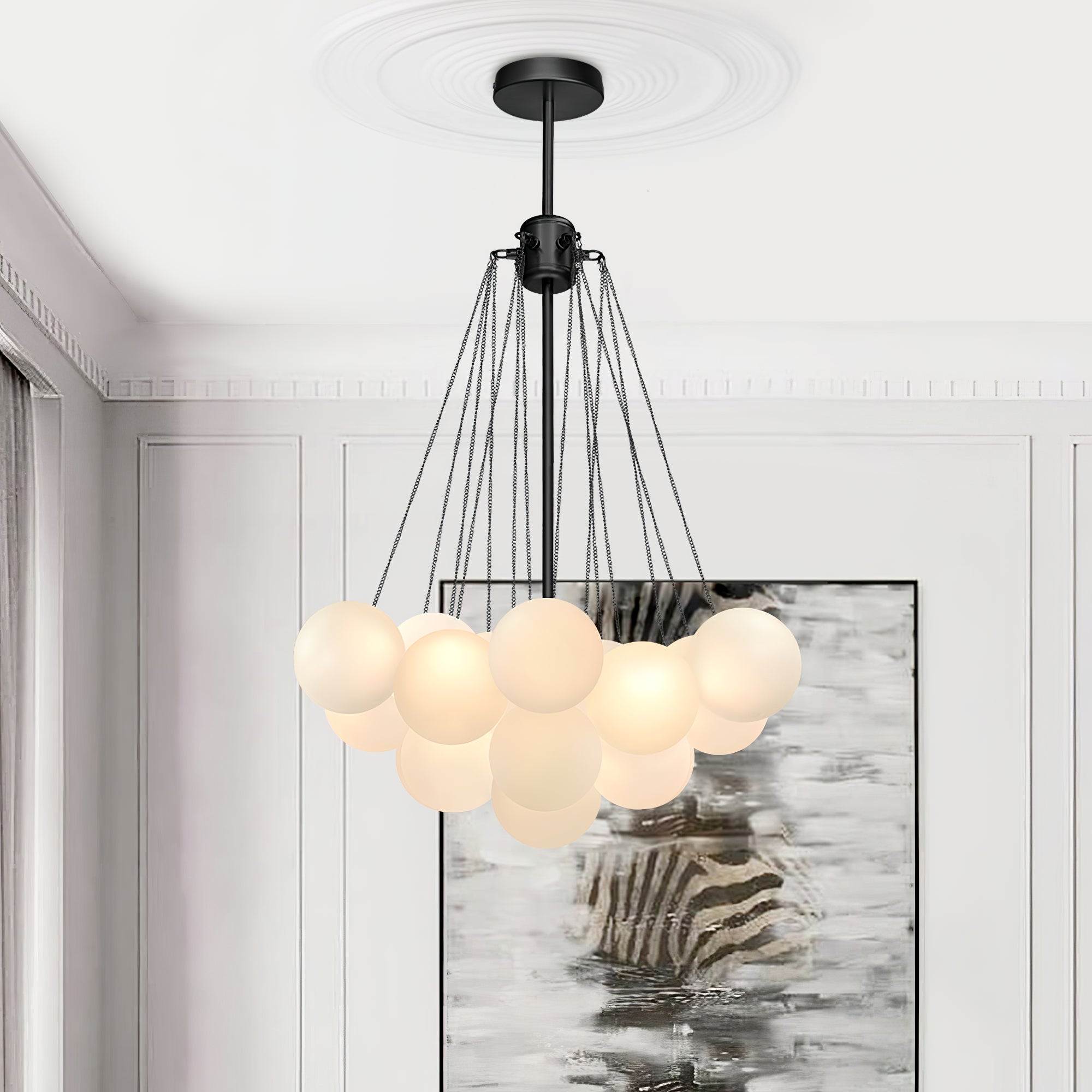 Modern Bubble Chandelier – Statement Pendant Ceiling Light