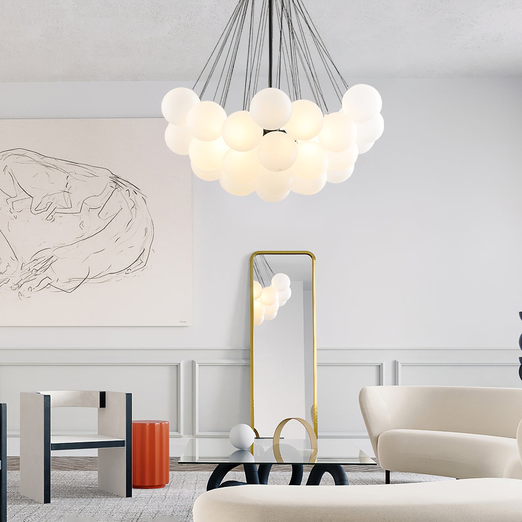 Modern Bubble Chandelier – Statement Pendant Ceiling Light