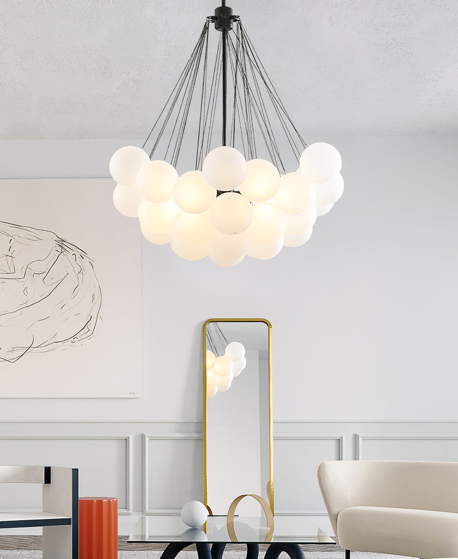 Modern Bubble Chandelier – Statement Pendant Ceiling Light
