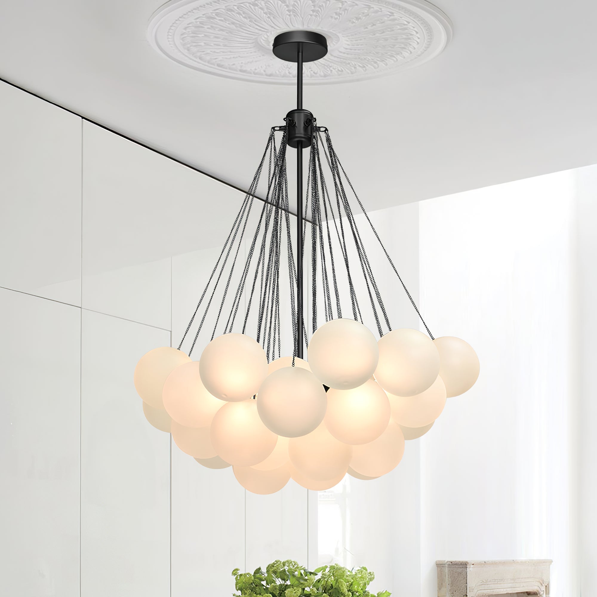 Modern Bubble Chandelier – Statement Pendant Ceiling Light