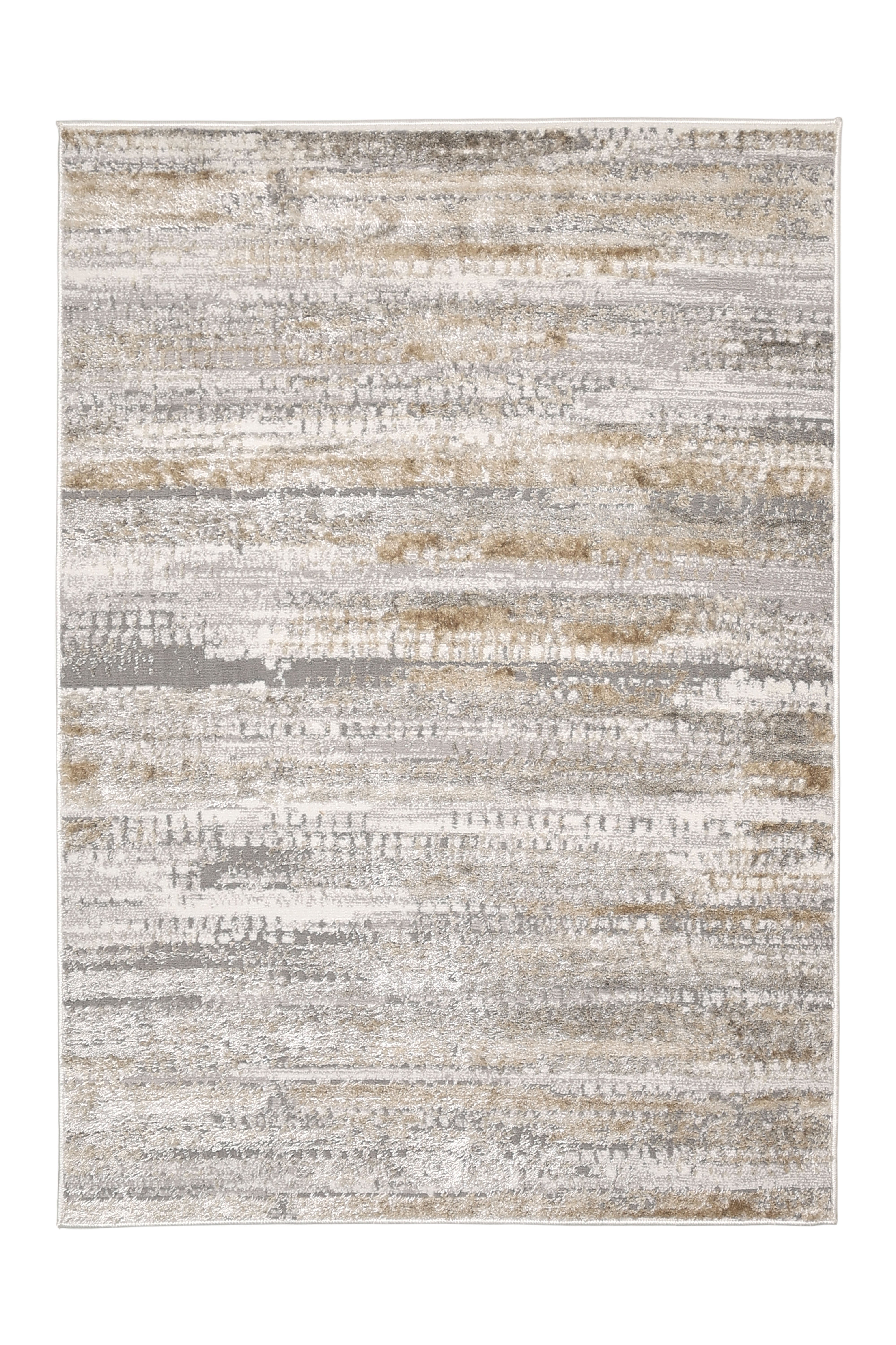Modern Living Room Rug - Cadiz Grey Patterned Carpet