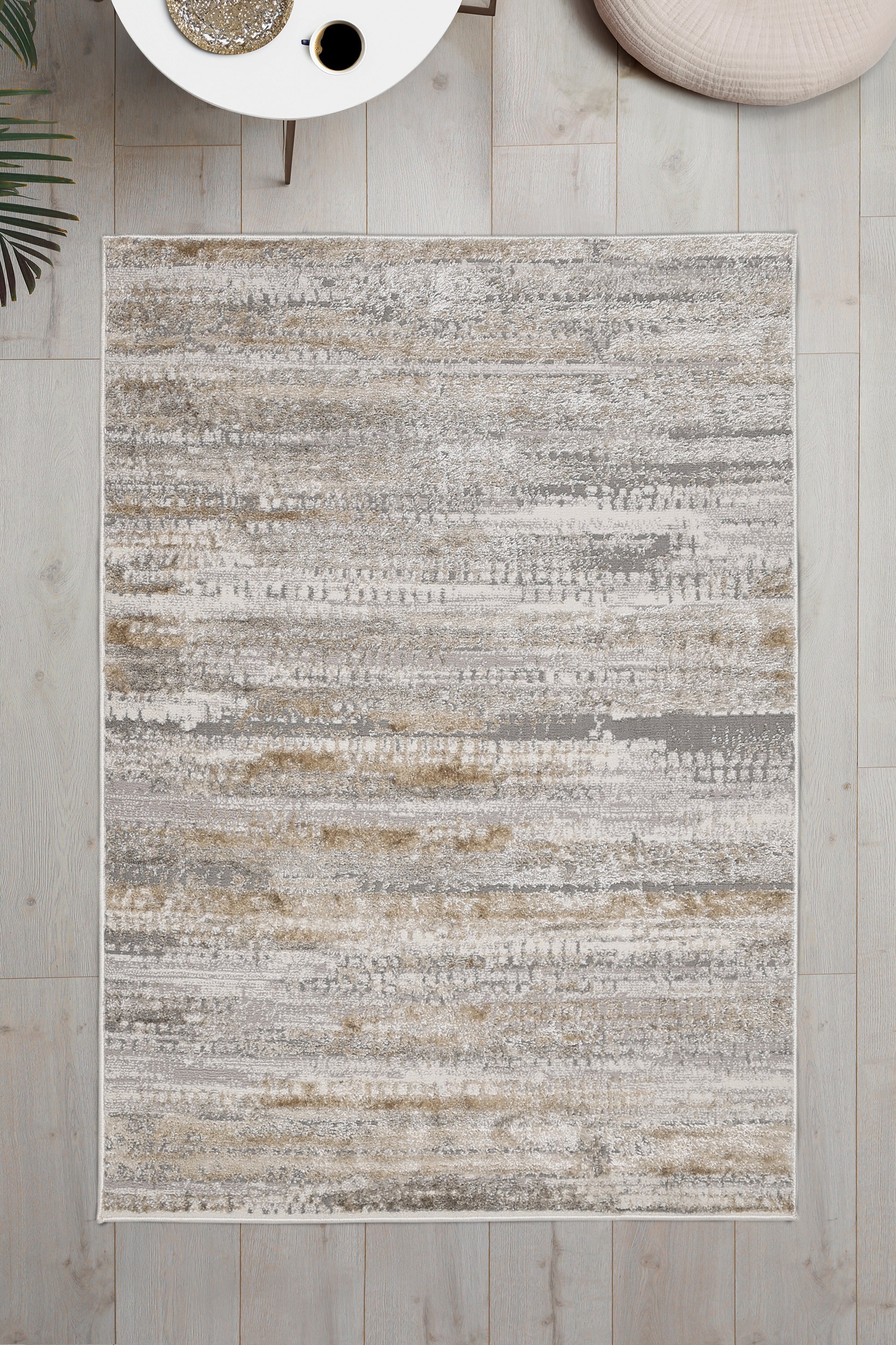 Modern Living Room Rug - Cadiz Grey Patterned Carpet