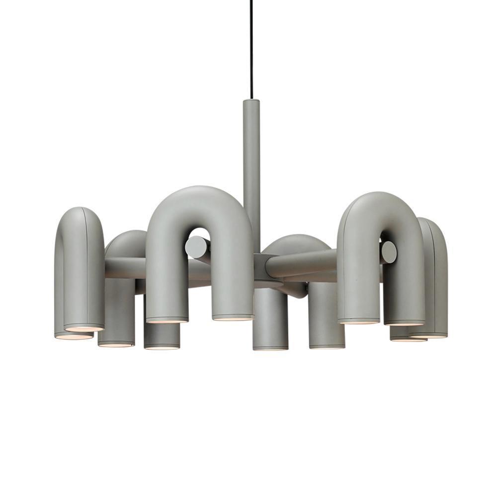 Contemporary Cirkus Chandelier – Sculptural U-Shaped Ceiling Light