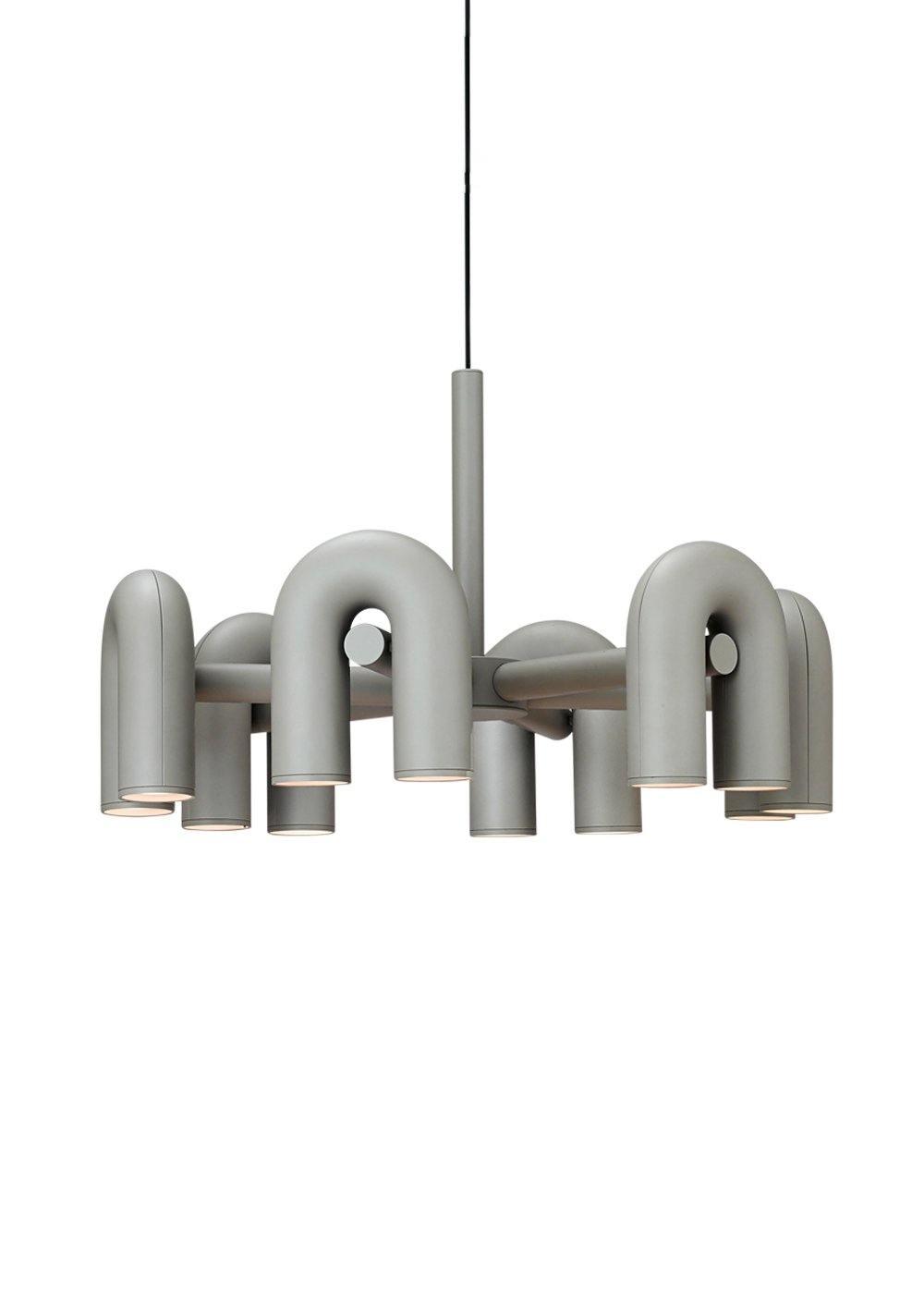 Contemporary Cirkus Chandelier – Sculptural U-Shaped Ceiling Light