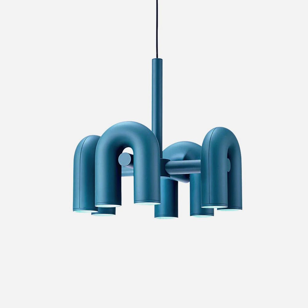 Contemporary Cirkus Chandelier – Sculptural U-Shaped Ceiling Light