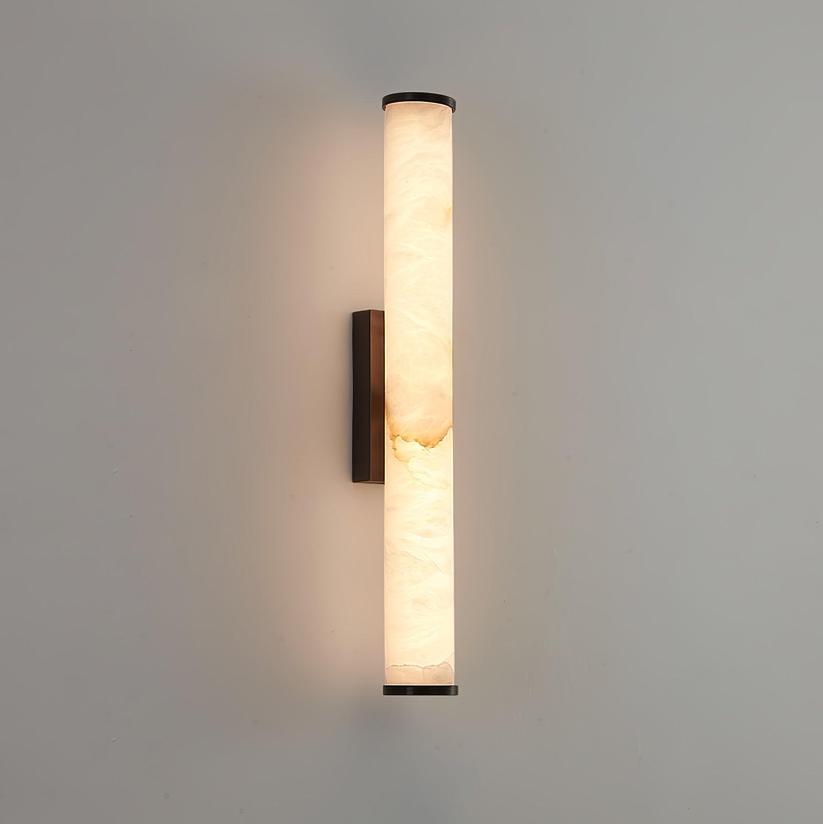 Timeless Alabaster Wall Lamp – Cylindrical Shape Sconce