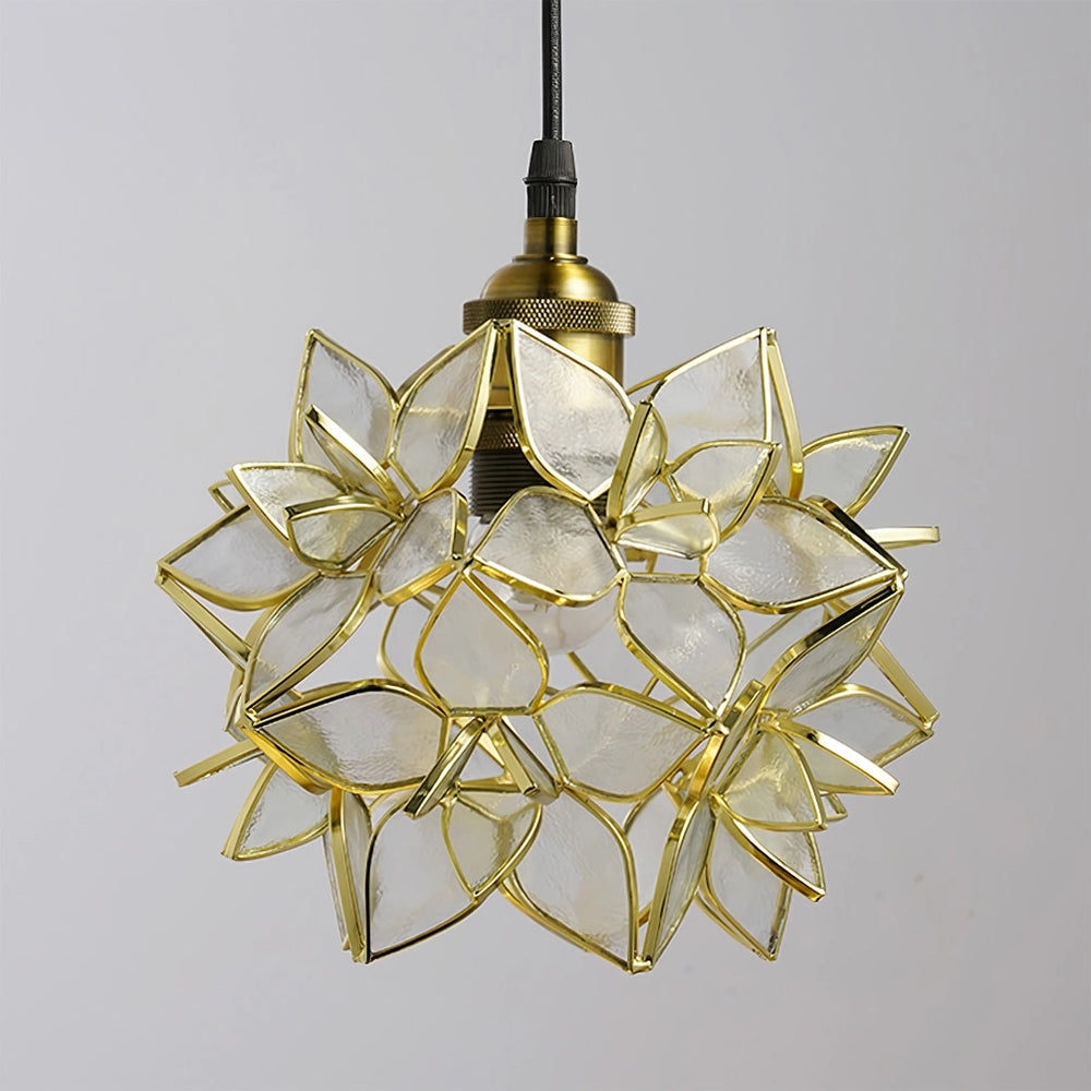 Clear Glass Capiz-Shells Pendant Light