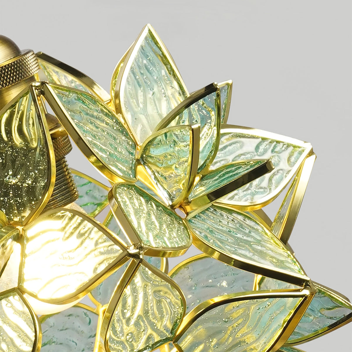 Clear Glass Capiz-Shells Pendant Light